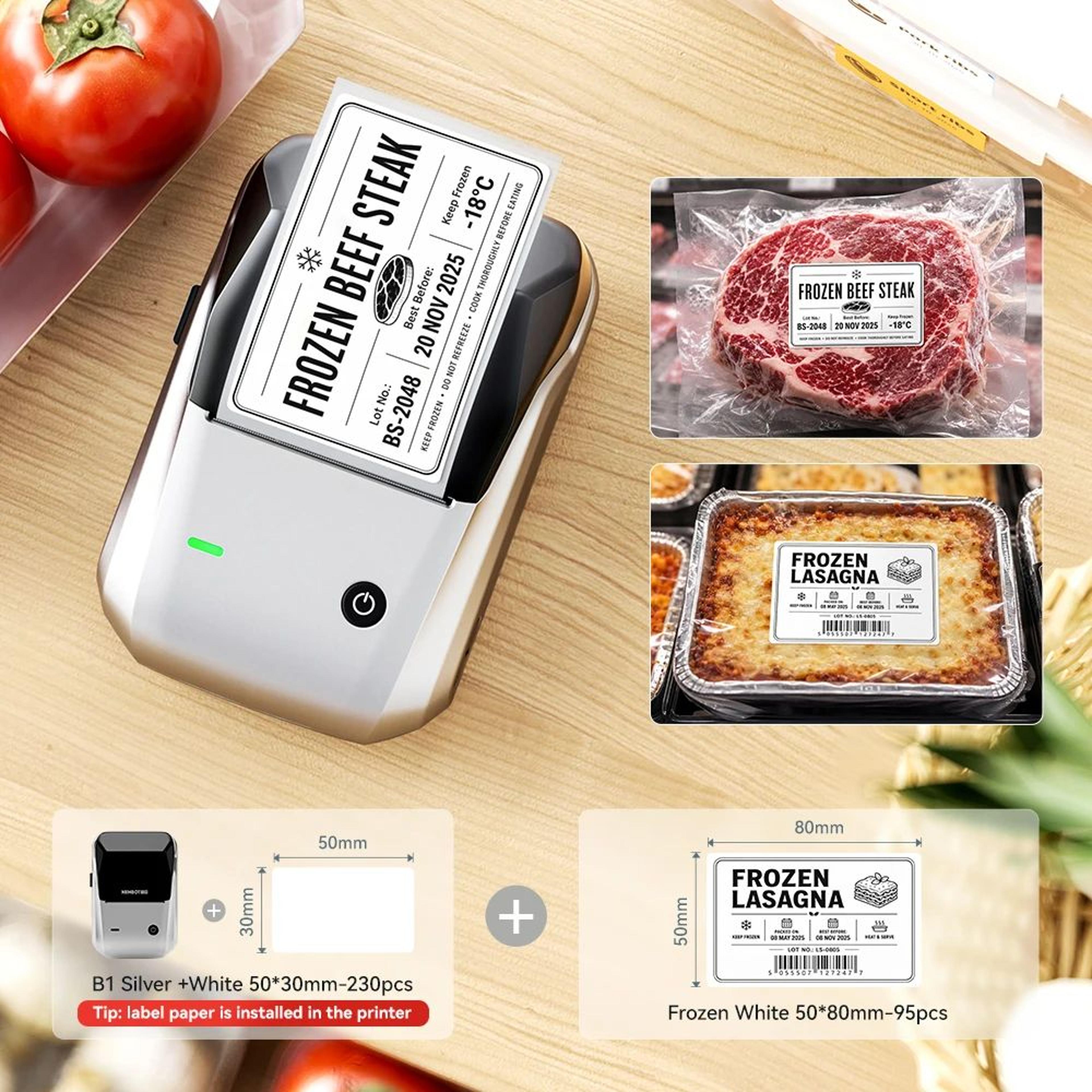 NIIMBOT B1 B21 Bluetooth Label Maker With Freezer Labels For Food Storage 17