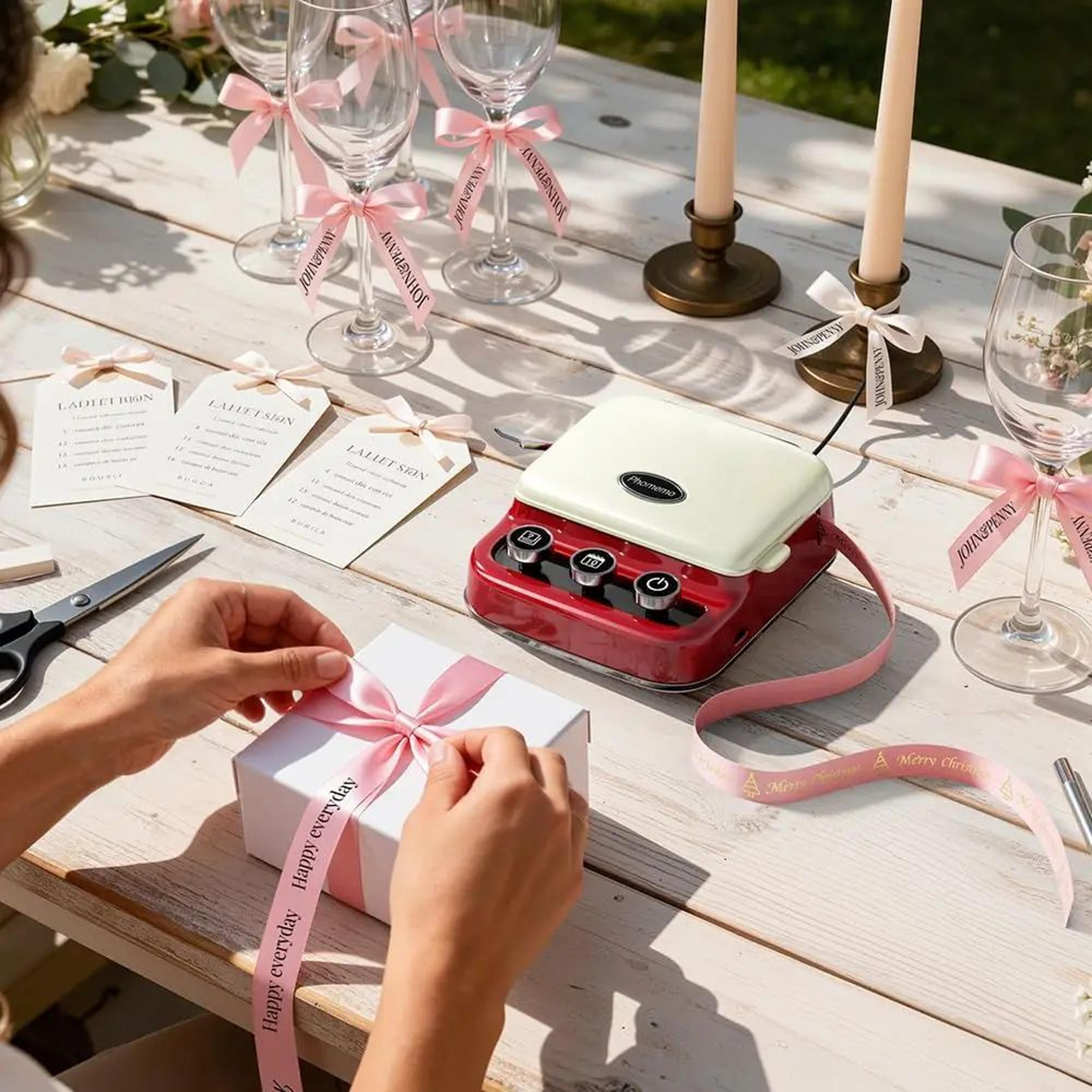 Phomemo P15 Mini Bluetooth Ribbon Label Maker For Gifts And Weddings 1