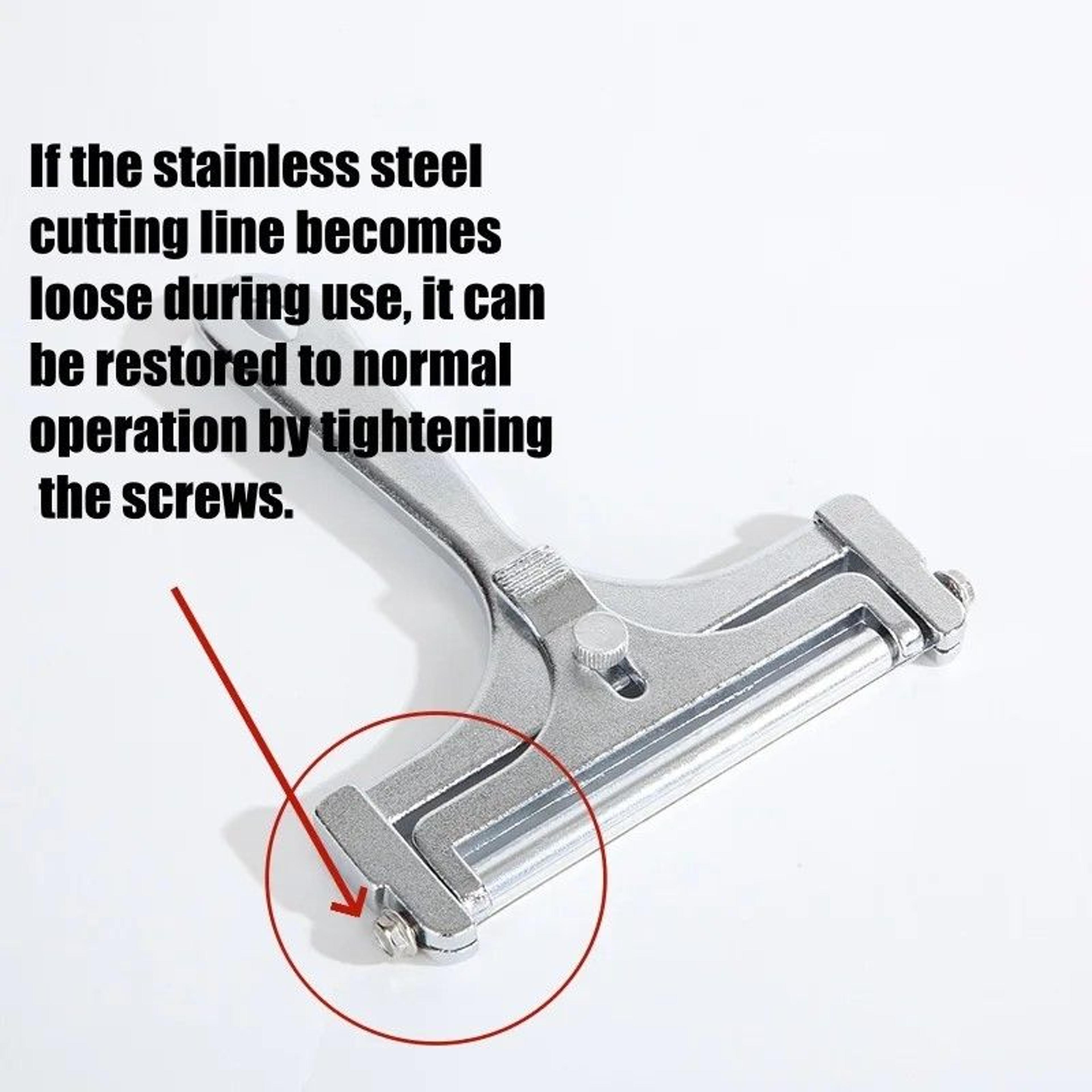 Premium Adjustable Cheese Slicer  Aluminum Alloy Wire Cutter For Soft  SemiHard Cheese 11