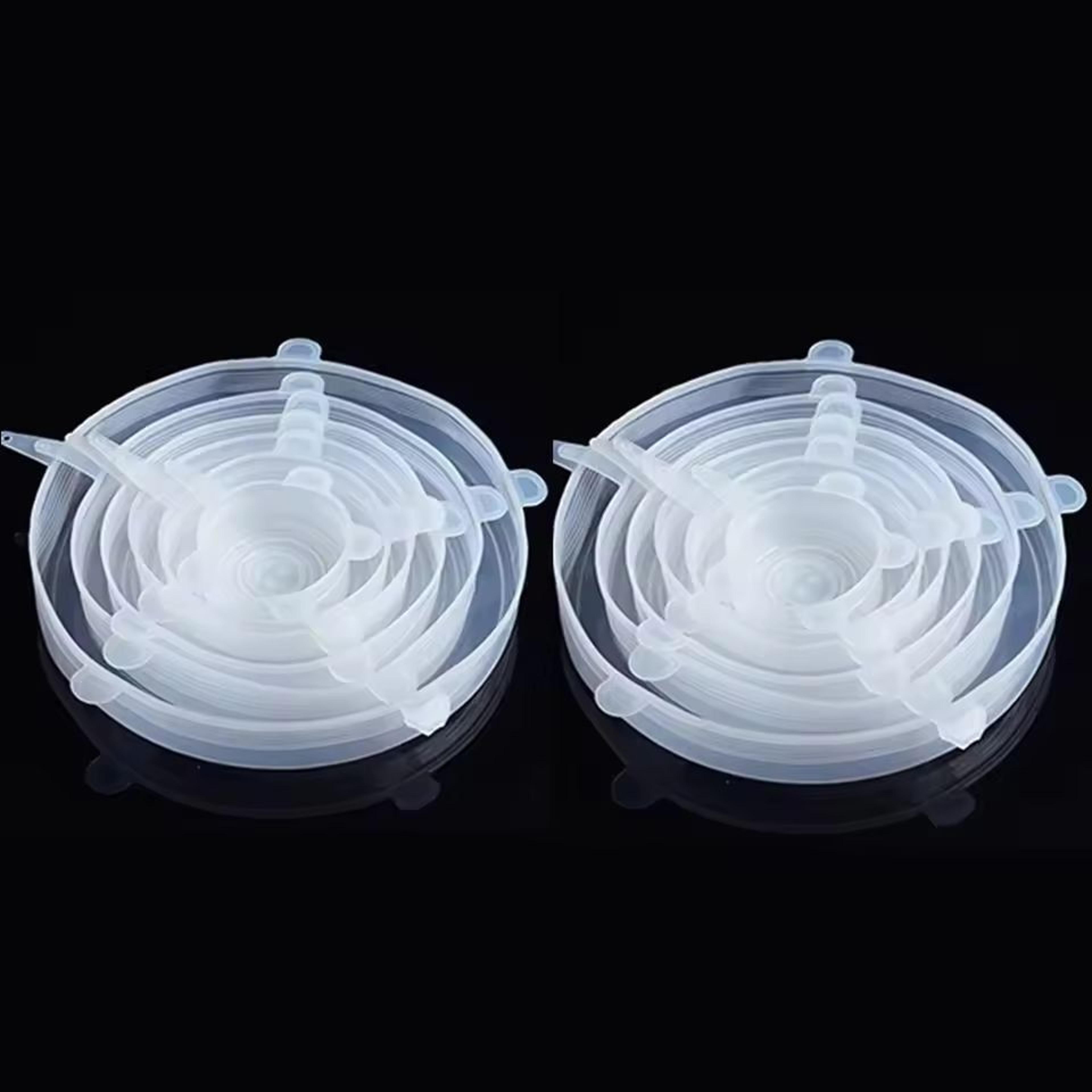 EcoSeal Silicone StretchLid Set  6Piece Universal Food Covers 11