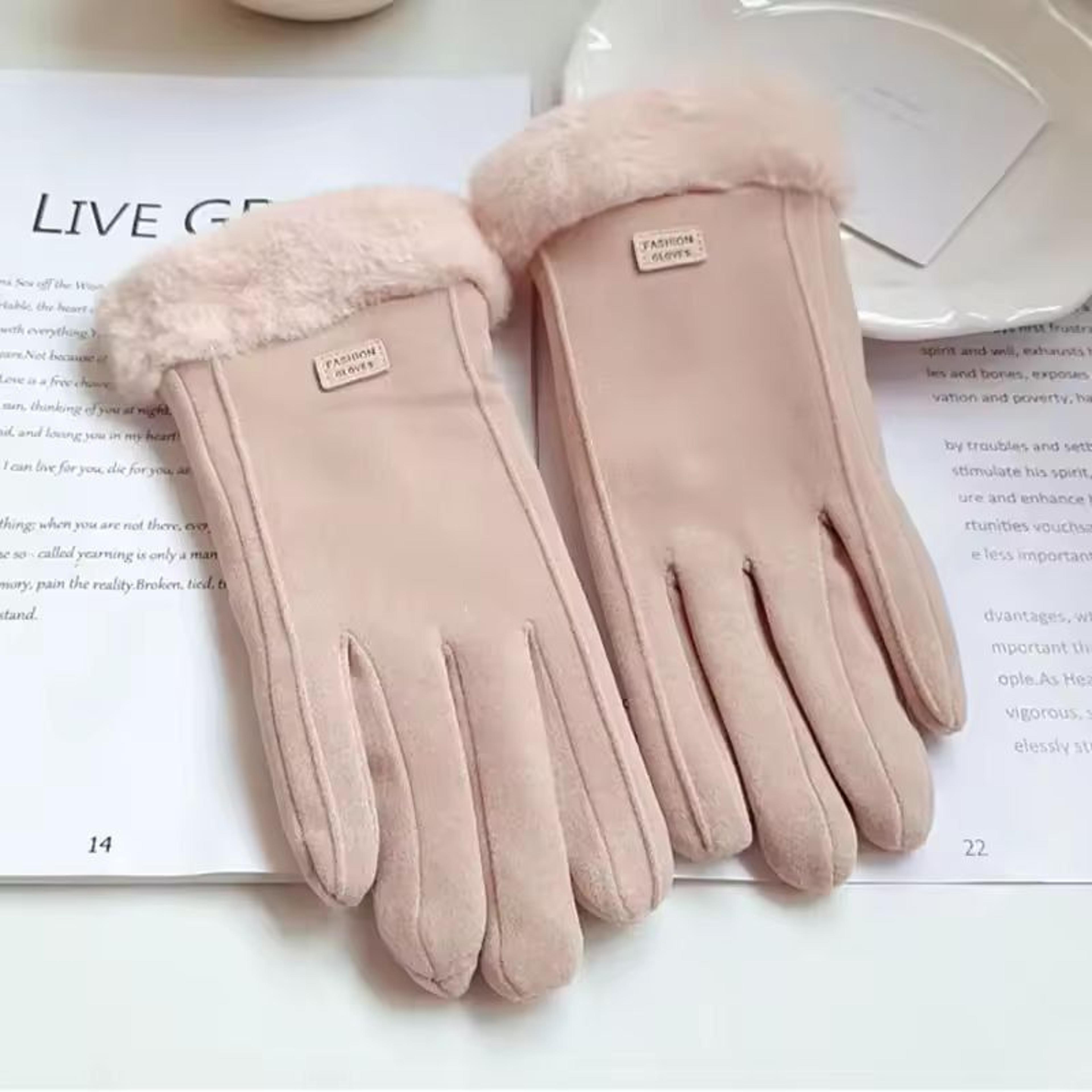 Winter Luxe Suede Touchscreen Driving  Outdoor Gloves  Plush Warm Womens Winter Gloves 4