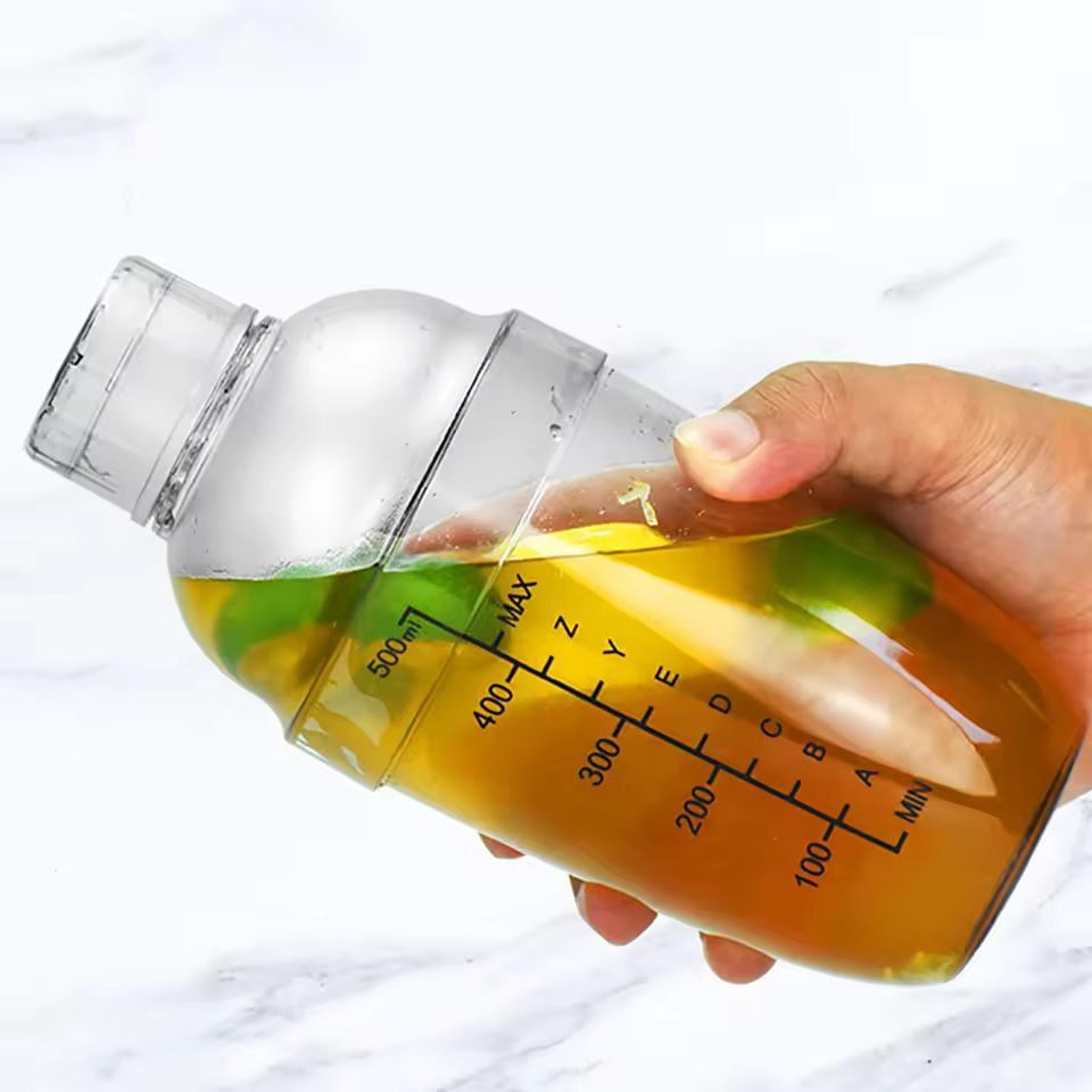 barista-style drink mixer - premium plastic cocktail shaker with measuring scales (350–1000 ml)