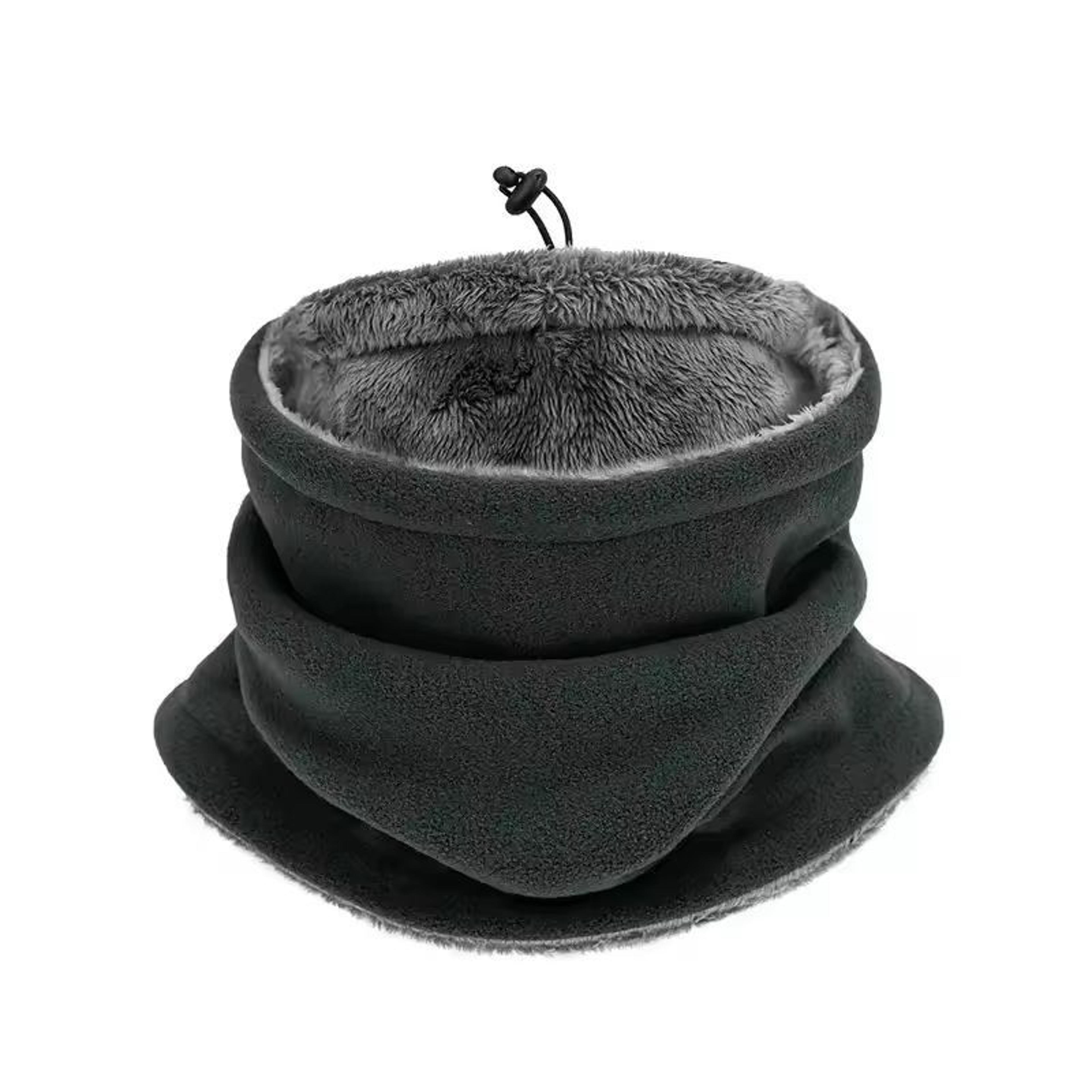 mens thermal knit neck gaiter – breathable, windproof fleece lined outdoor warmer