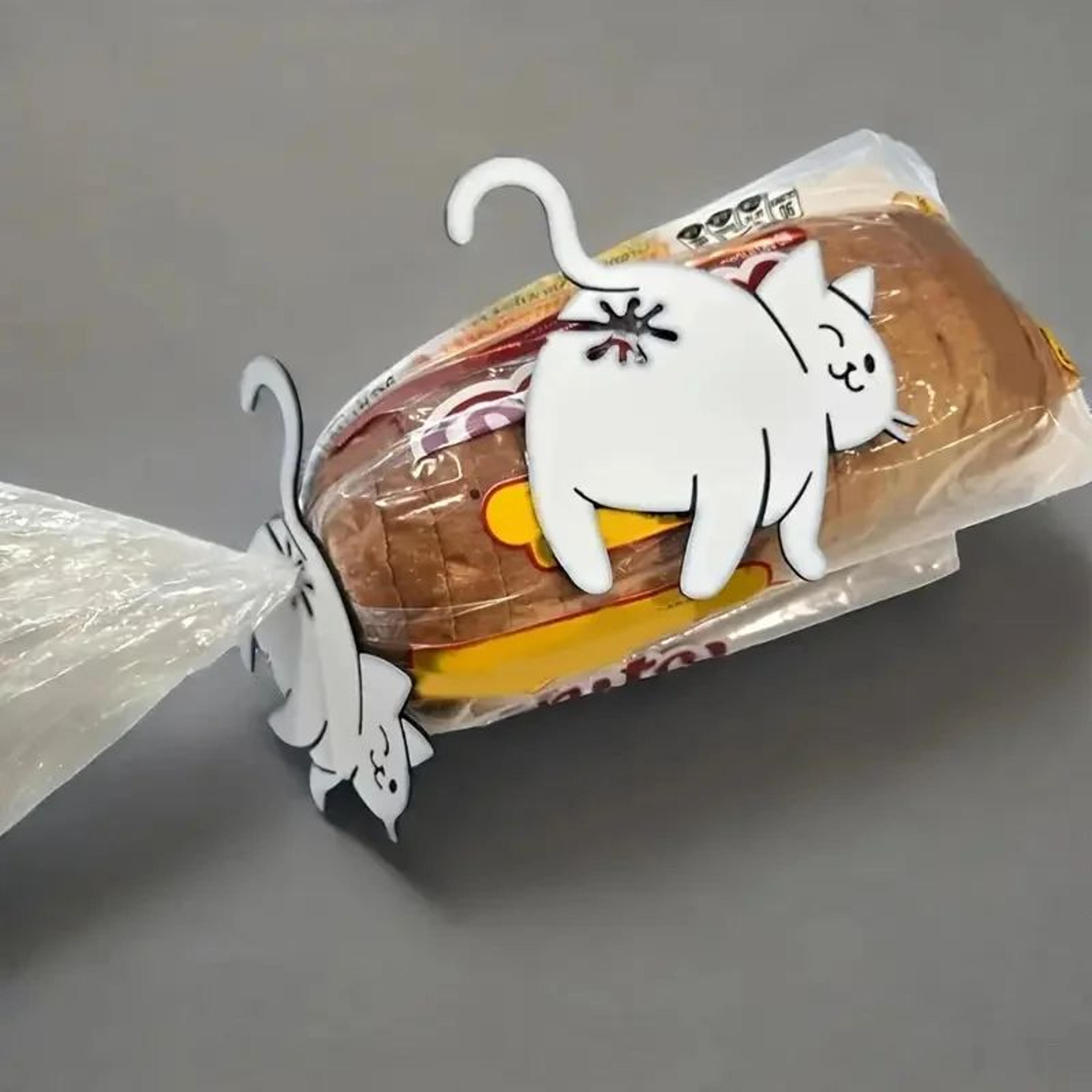 Cat Butt Bag Clip Set  3D Printed Food Bag Sealer  Funny Chip Bag Clip For Cat Lovers 4