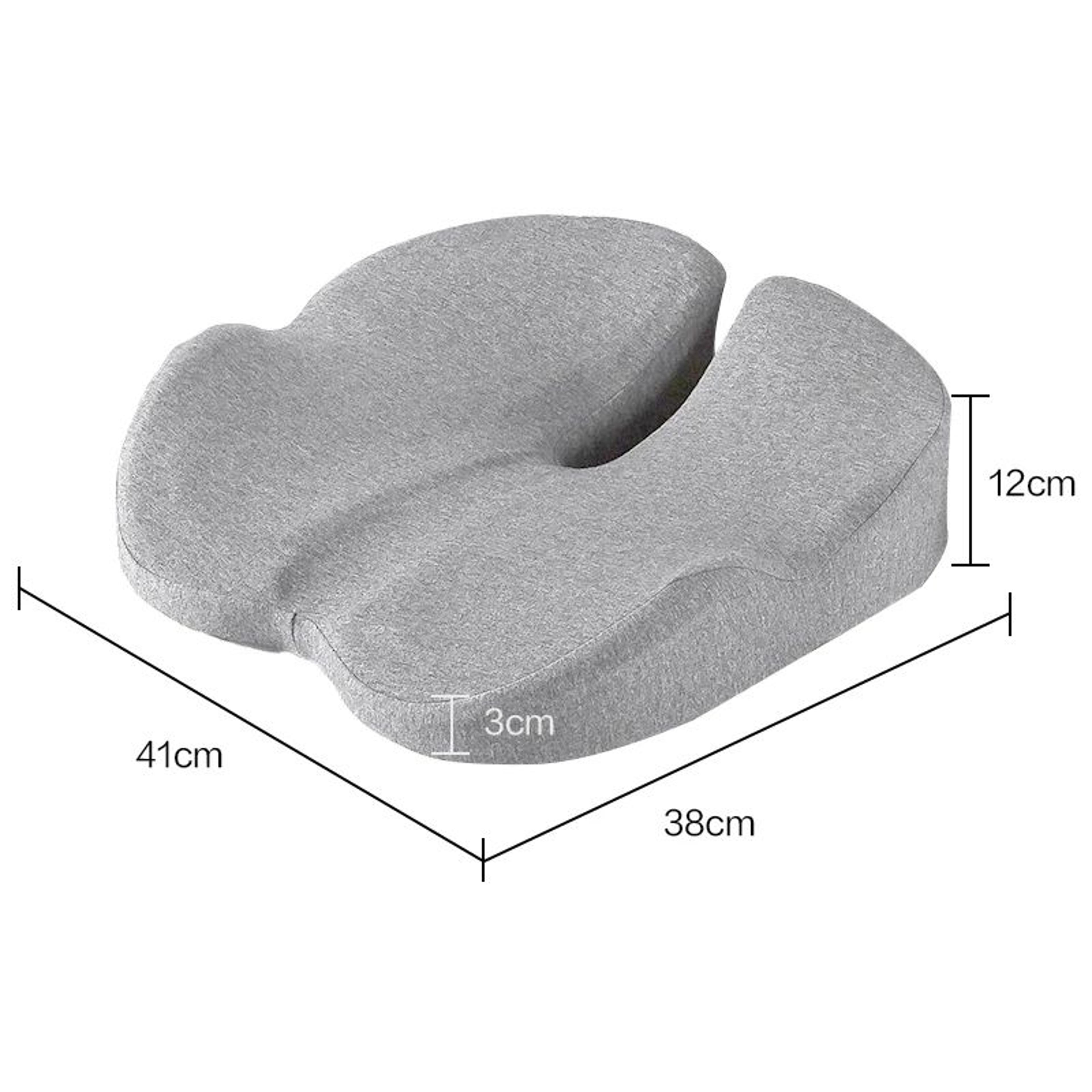 ErgoRest MemoryFoam Seat Cushion  Comfort  Tailbone Relief For Long Sitting 5