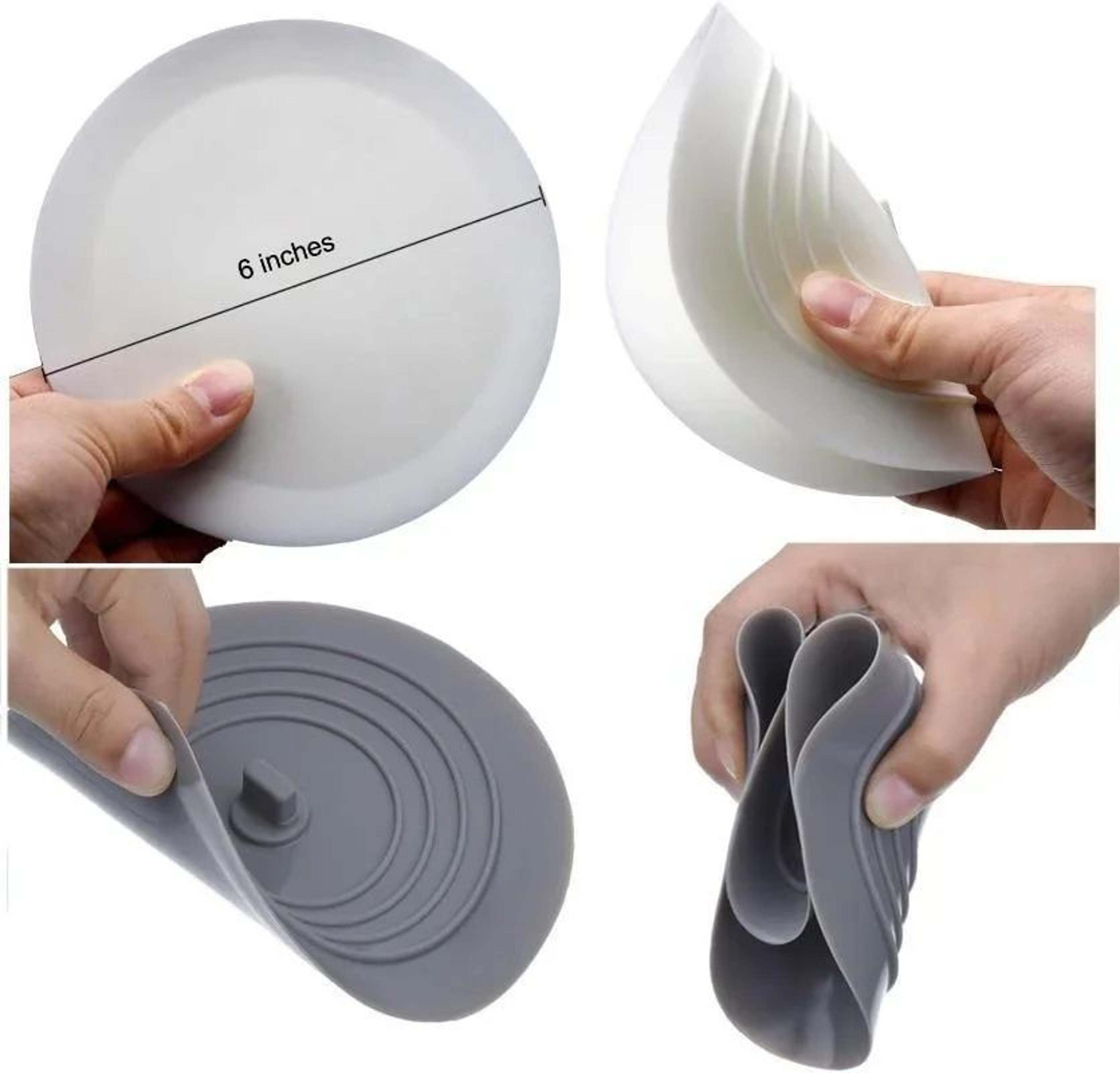 Large Universal Silicone Drain Plug  Hair Stopper  6inch Flat Bathroom  Kitchen Drain Cover 1