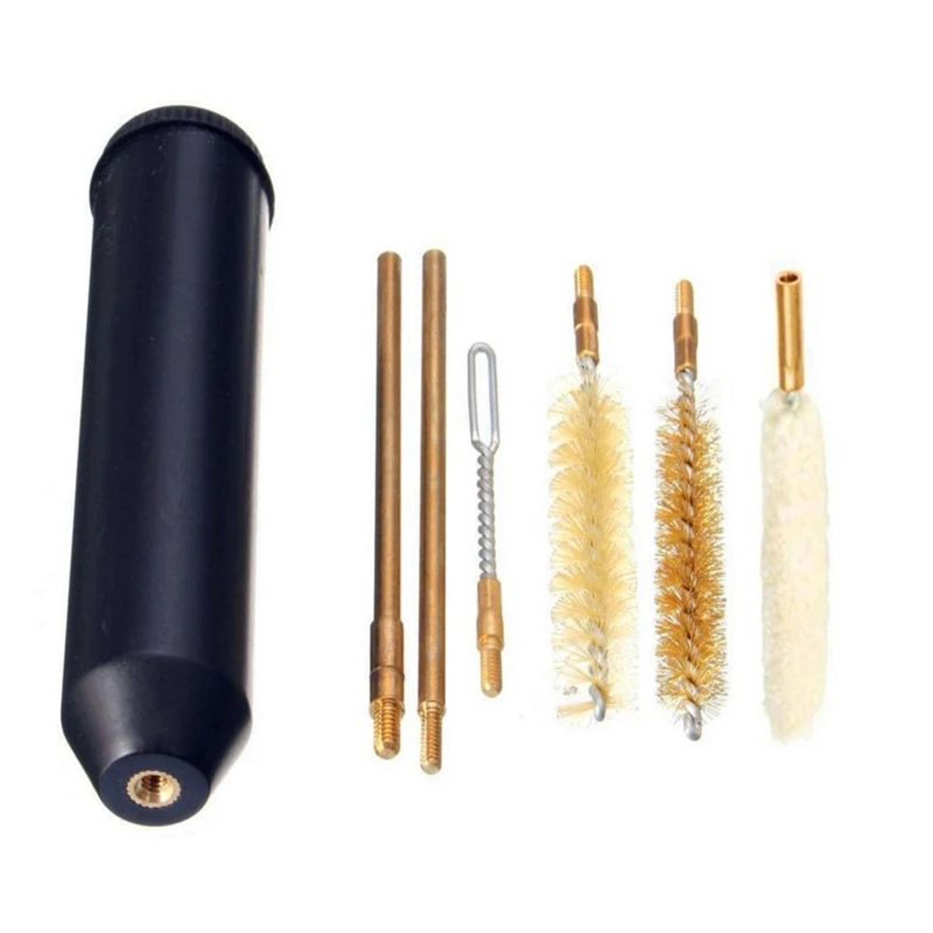 7-piece 9mm pistol cleaning kit for handguns – compact gun cleaning brush set