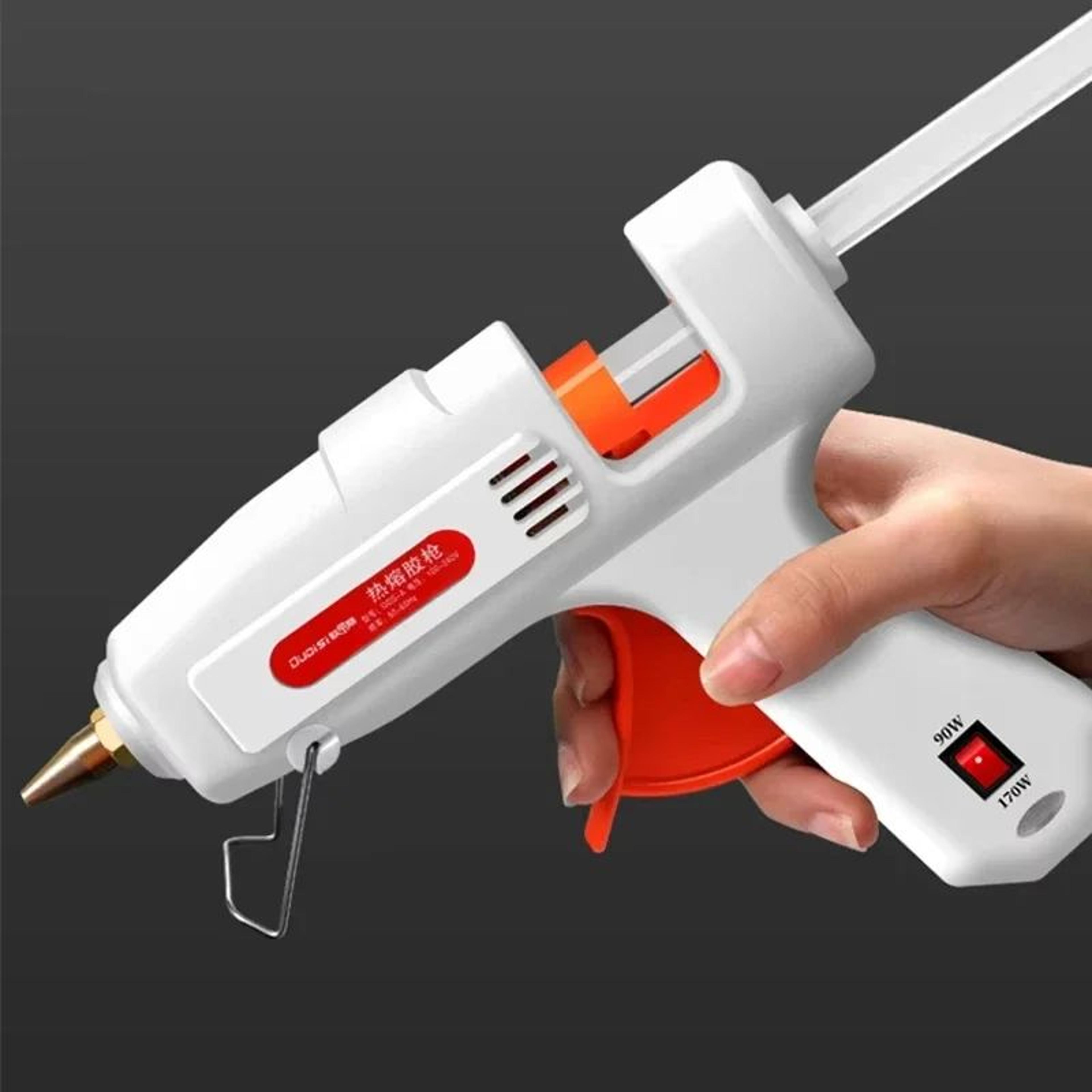 100w heavy-duty hot melt glue gun for diy, crafts & fast repairs