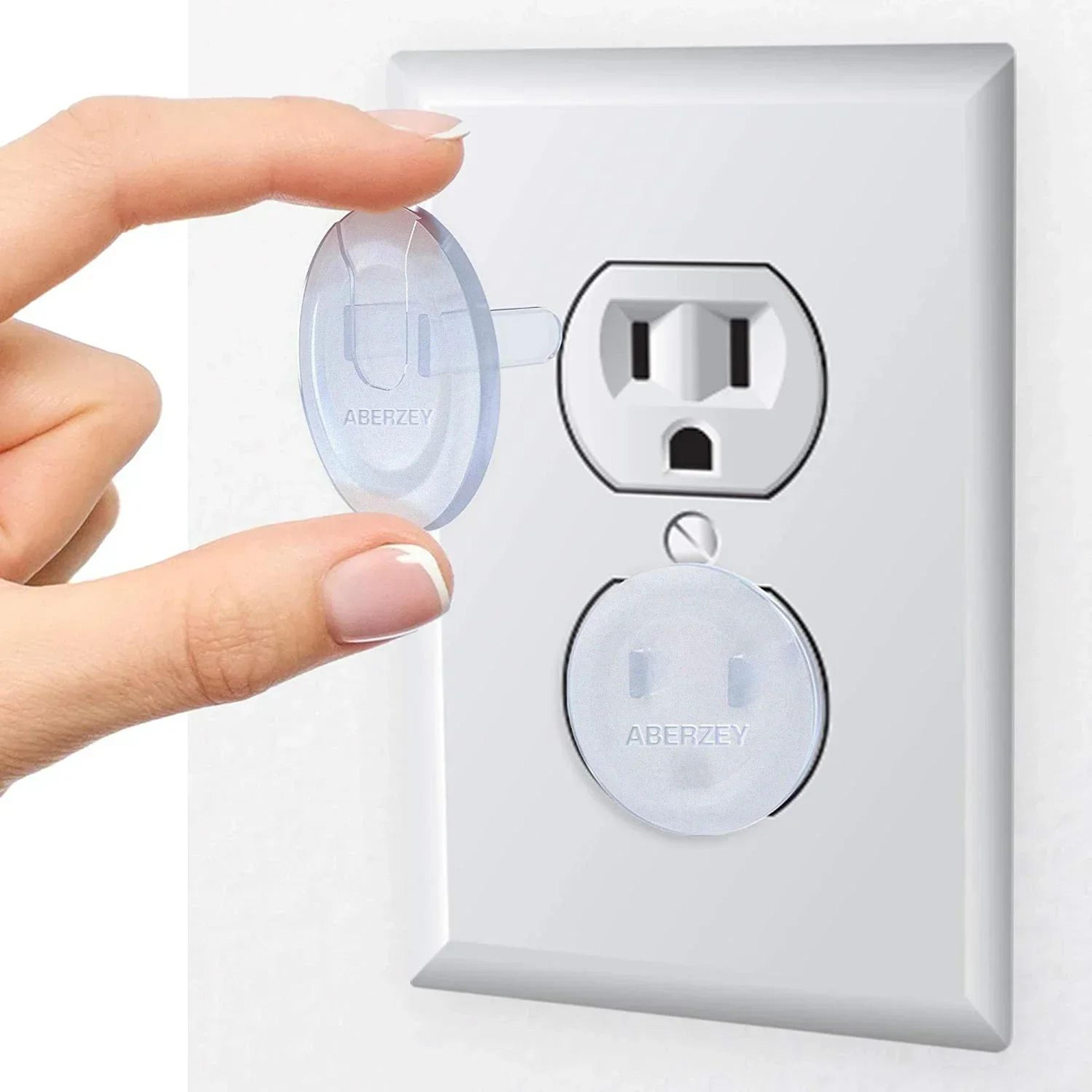 premium 10-pack child safety electrical outlet covers – secure baby proof socket protectors