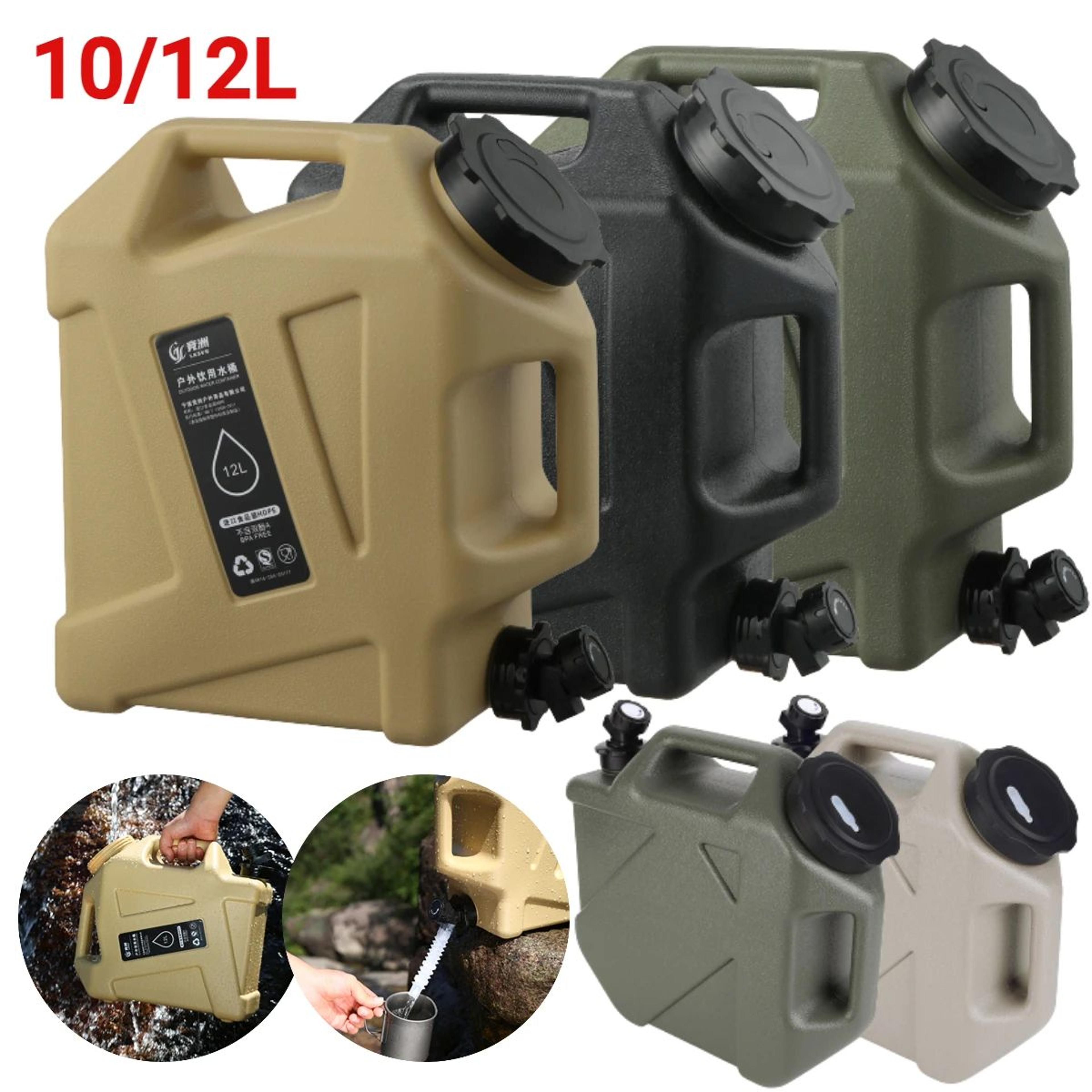 portable camping water container with faucet – 10l/12l large-capacity outdoor water storage