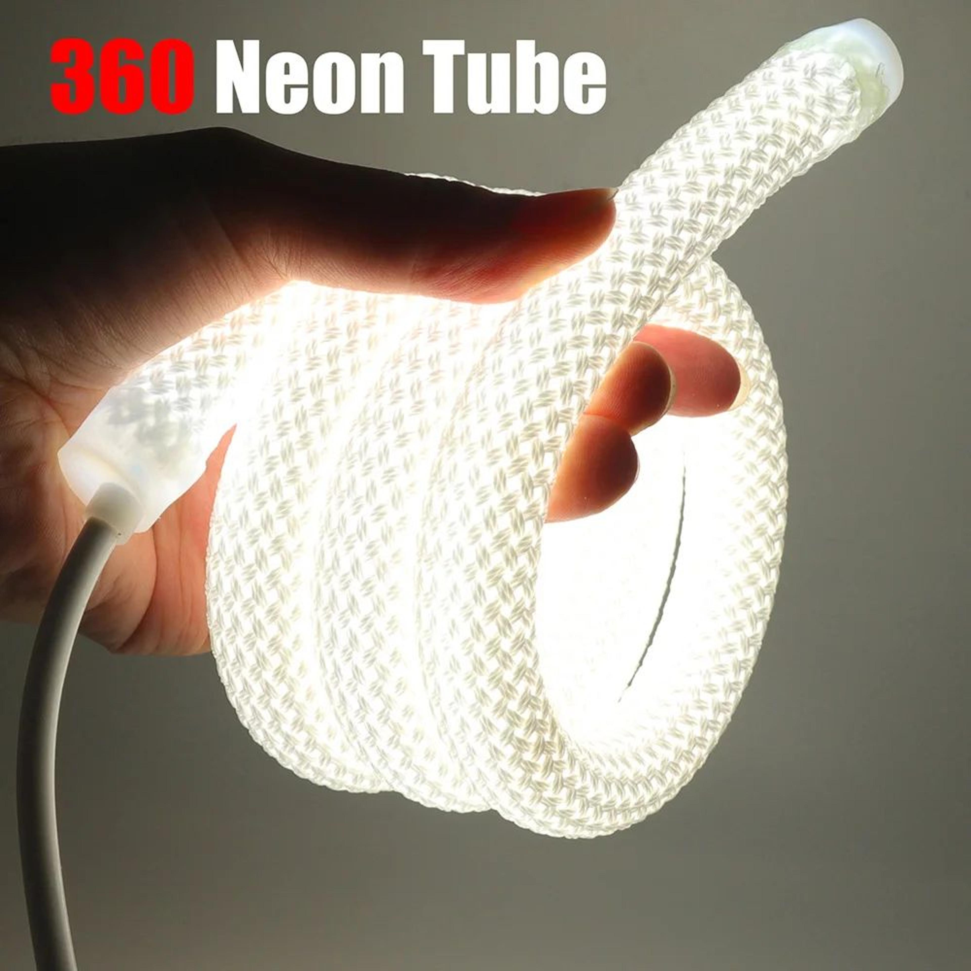 360° neonflex led rope light – waterproof flexible neon strip for ambient home & outdoor decor
