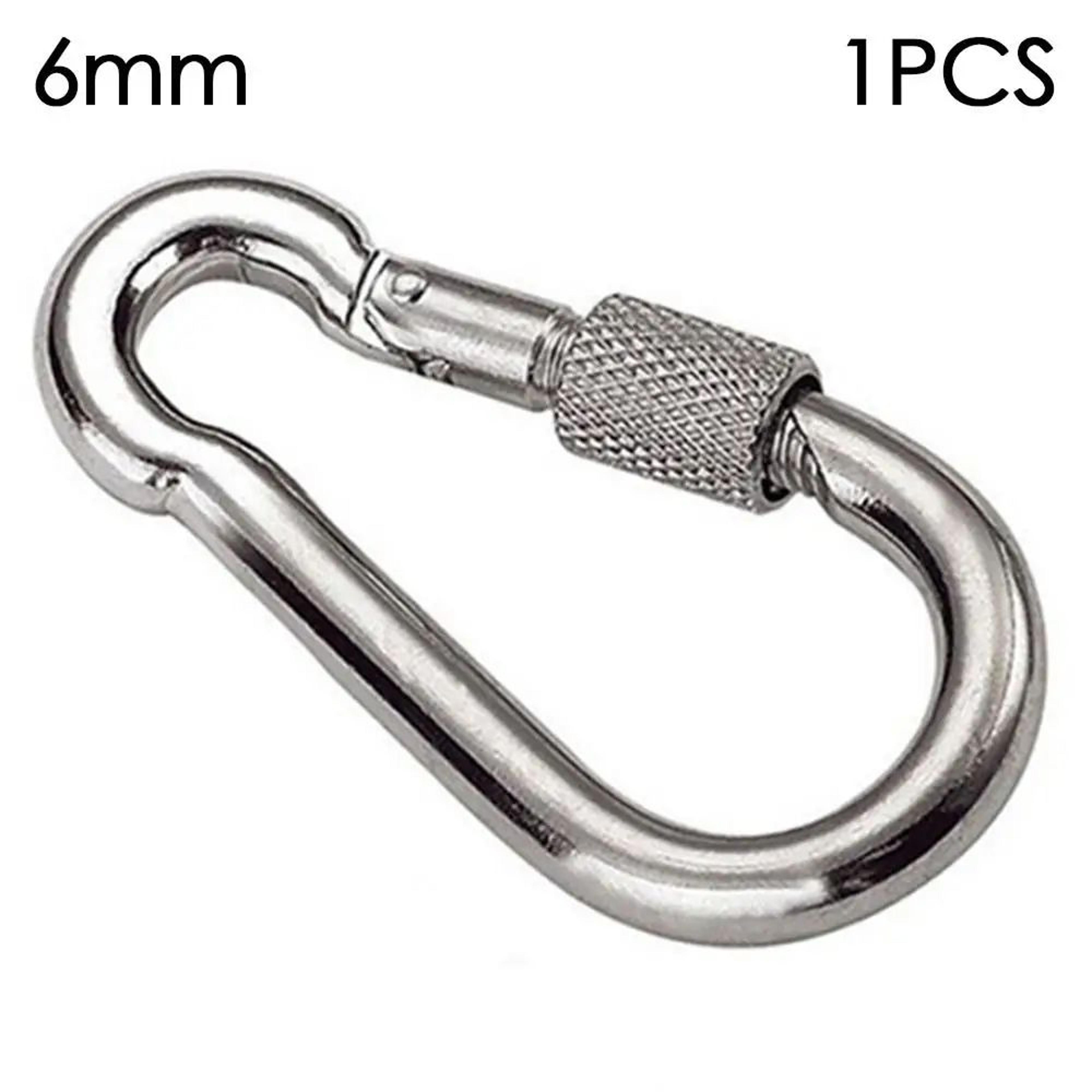 Stainless Steel Quick Link Screw Lock Carabiner M4M12  Spring Snap Hook For Camping Travel  Rigging 8