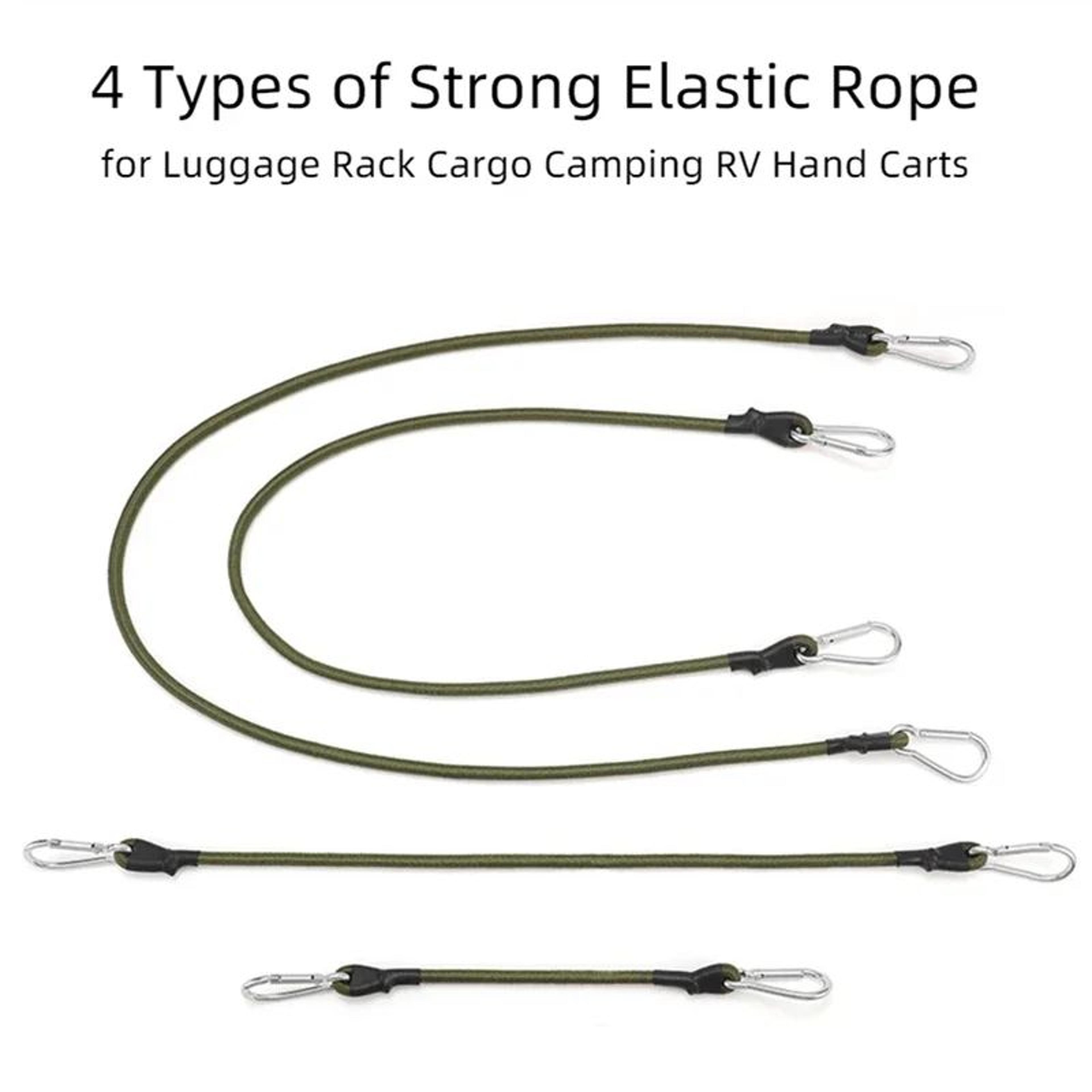 Heavy Duty Carabiner Bungee Cord TieDown Straps For Kayak Camping  Cargo 4