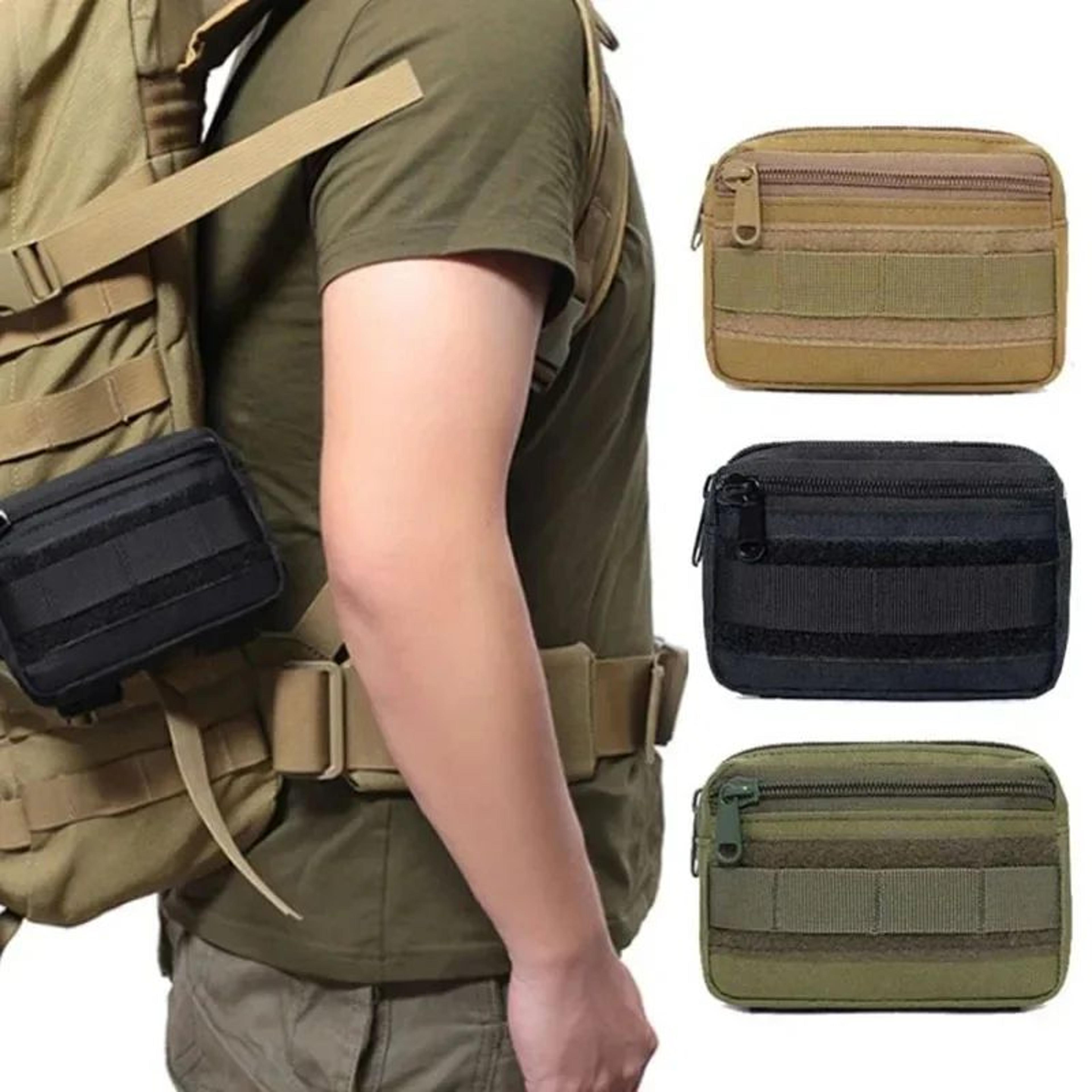 molle waist bag tactical edc pouch - compact utility belt pouch for outdoor & first aid carry