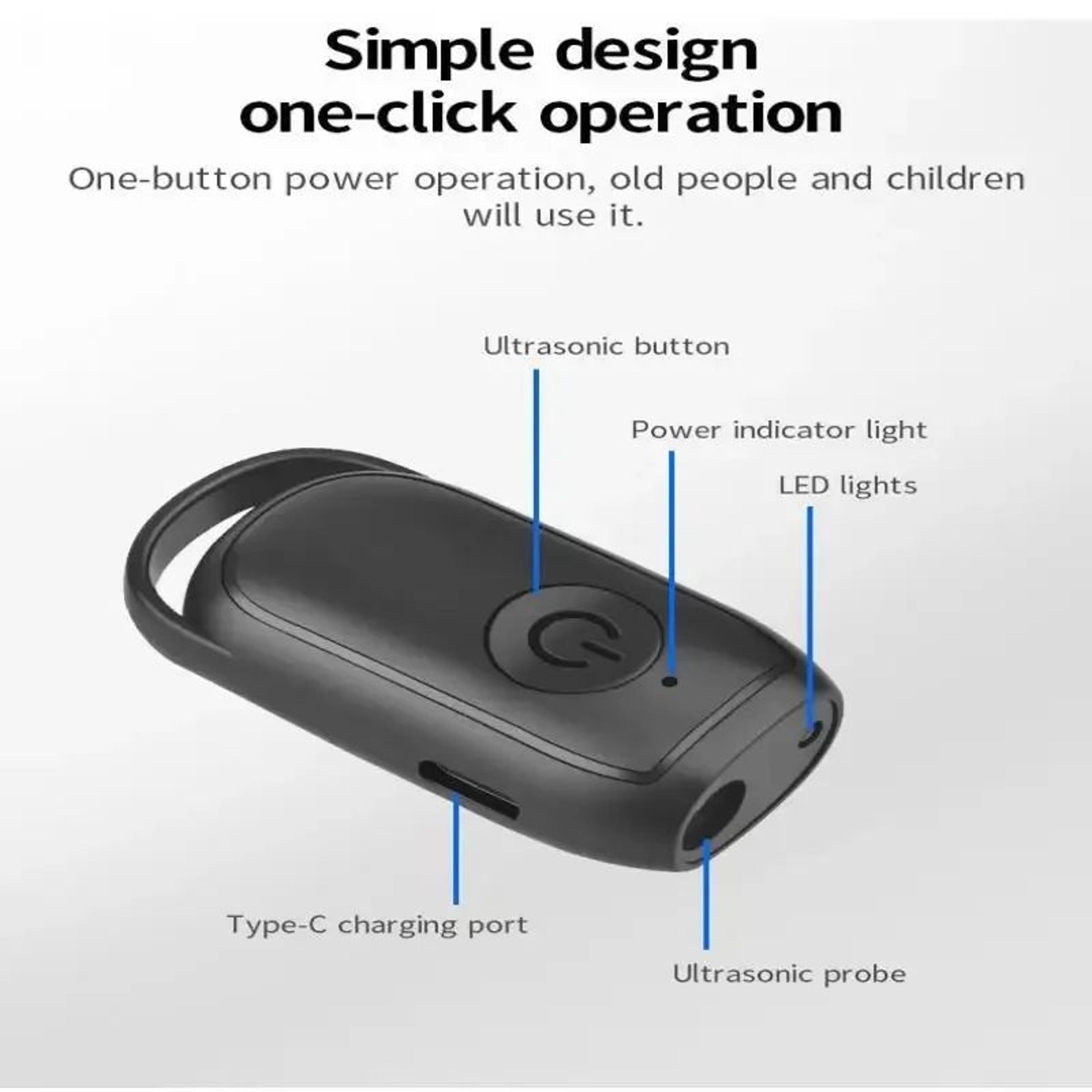 rechargeable ultrasonic dog bark deterrent with led light – long-range portable dog training device