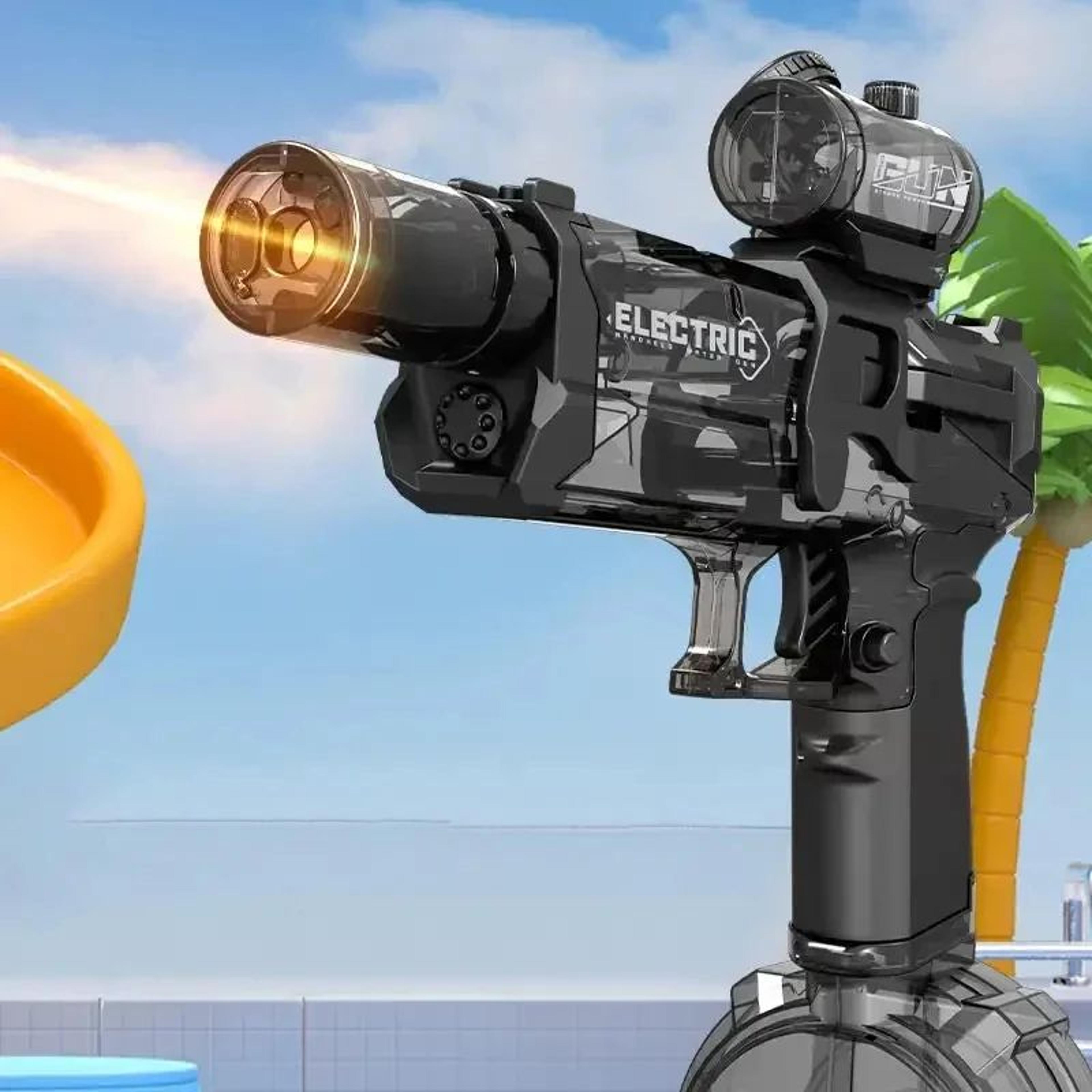 Electric Water Gun With LED Light  Rechargeable Automatic Water Blaster HighPressure Continuous Spr 3