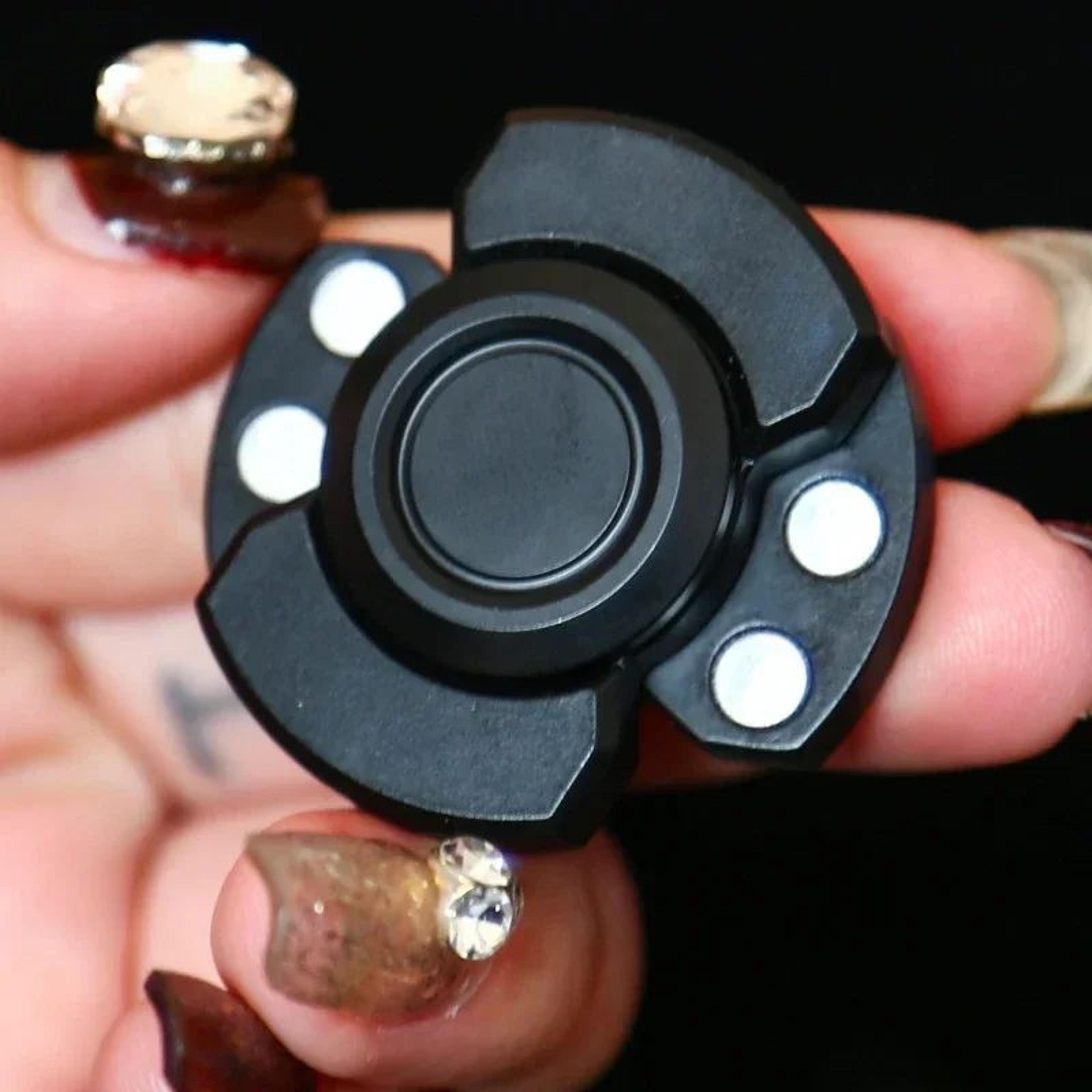 3in1 Stainless Steel Fidget Spinner Slider Clicker  Premium Stress Relief EDC Toy 3