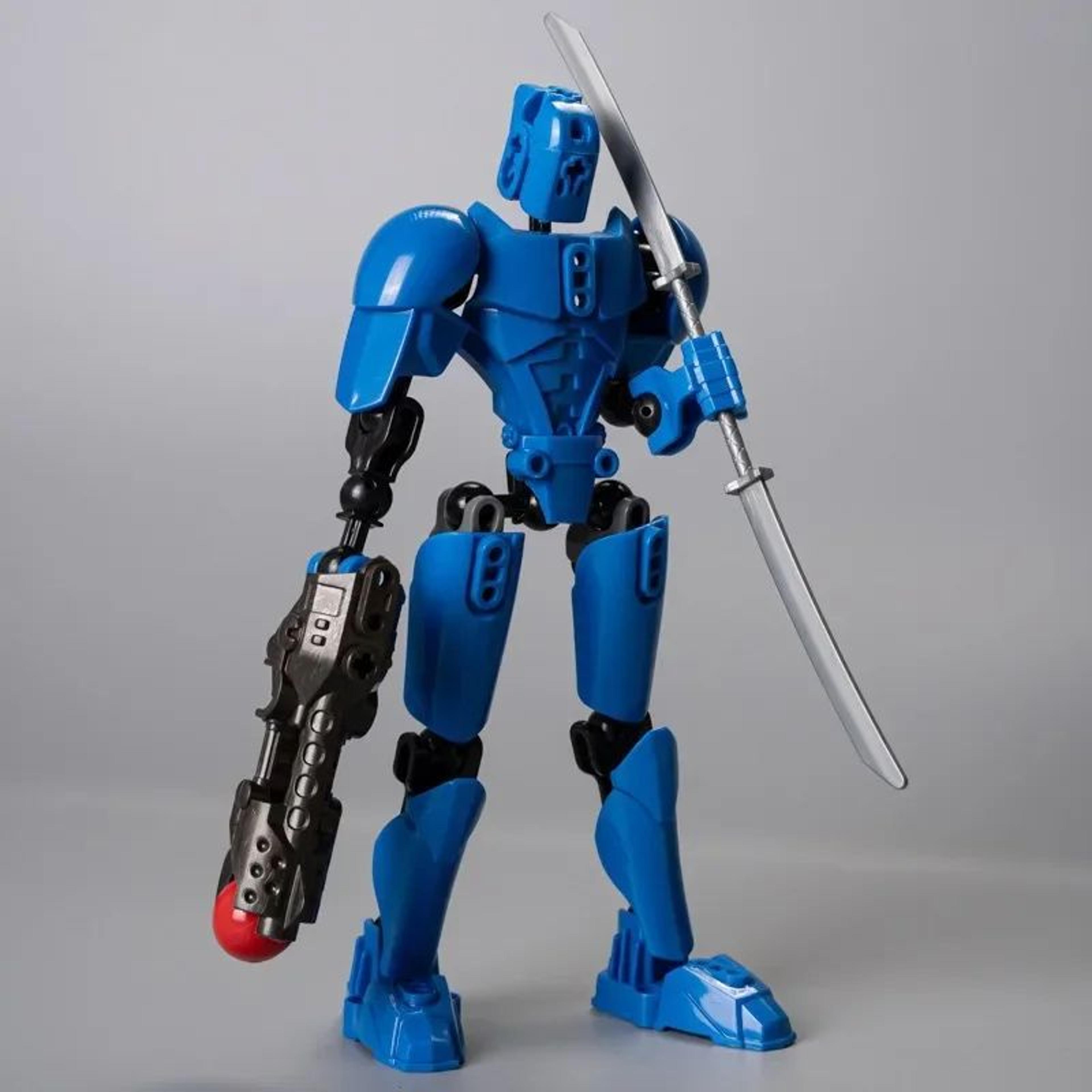 Dummy 13 Building Block Warrior  MultiJointed Poseable 3D Printed Mannequin Action Figure 9