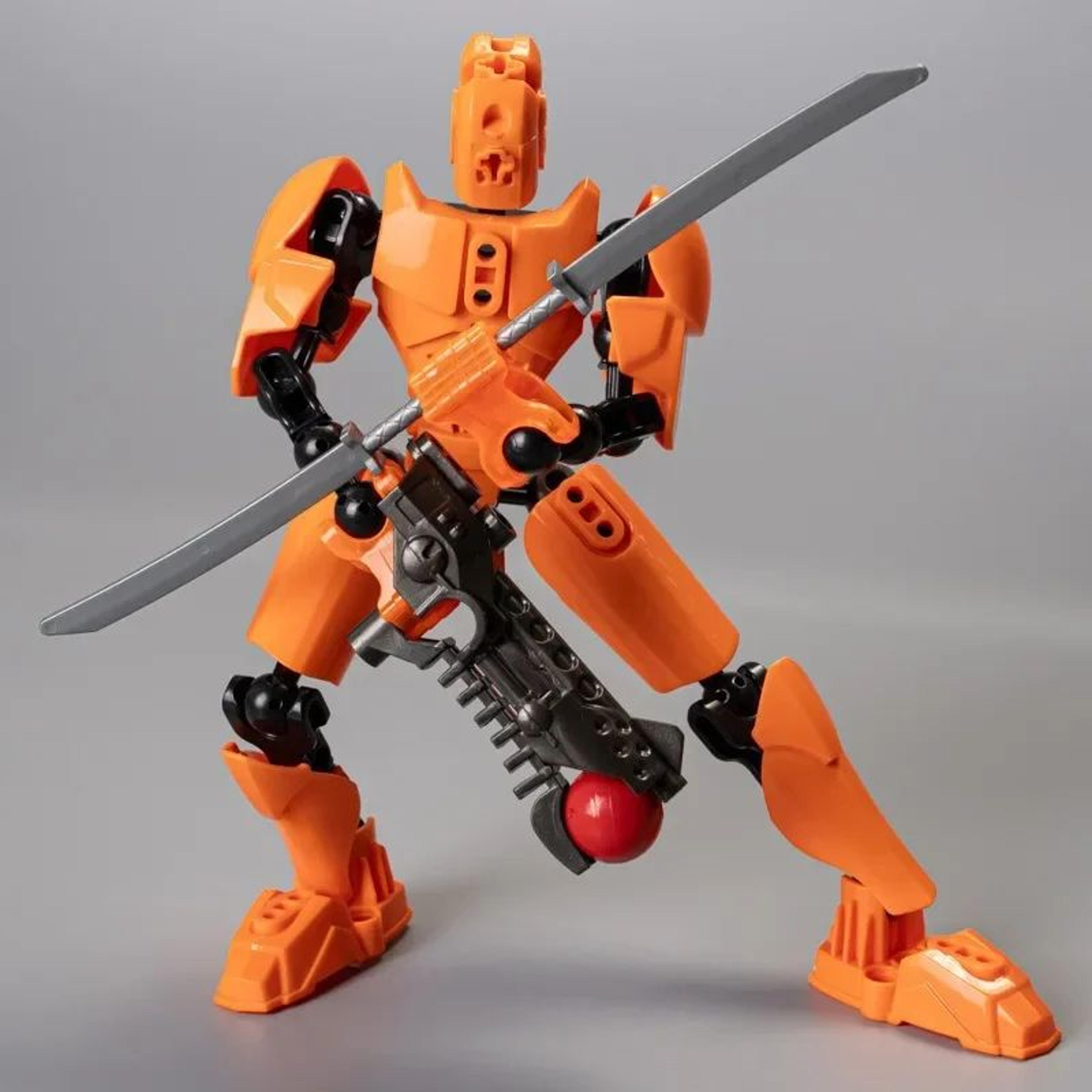 Dummy 13 Building Block Warrior  MultiJointed Poseable 3D Printed Mannequin Action Figure 11