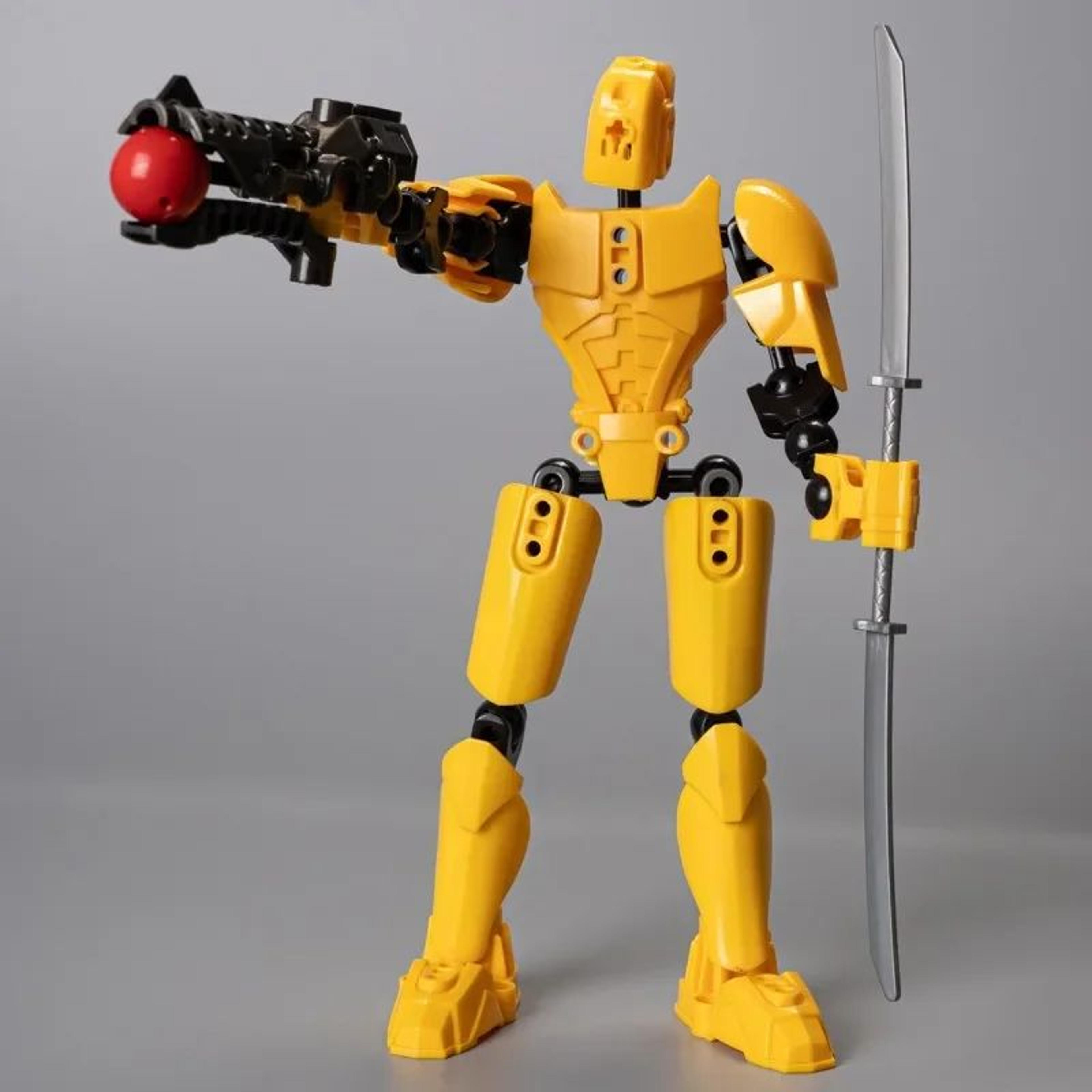 Dummy 13 Building Block Warrior  MultiJointed Poseable 3D Printed Mannequin Action Figure 12