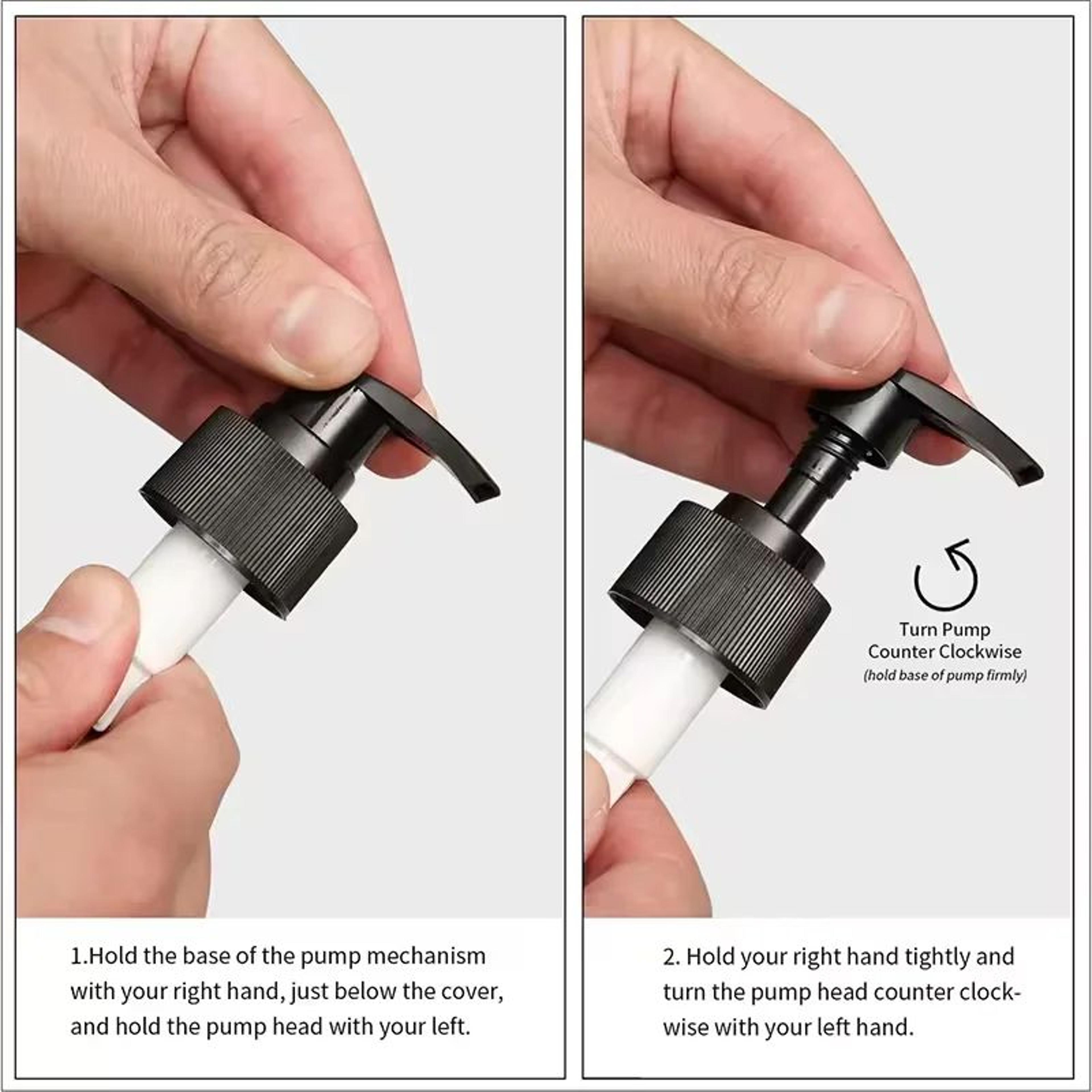 Matte Black Refillable Pump Dispenser Bottle 300500ml For Soap Shampoo  Lotion 3