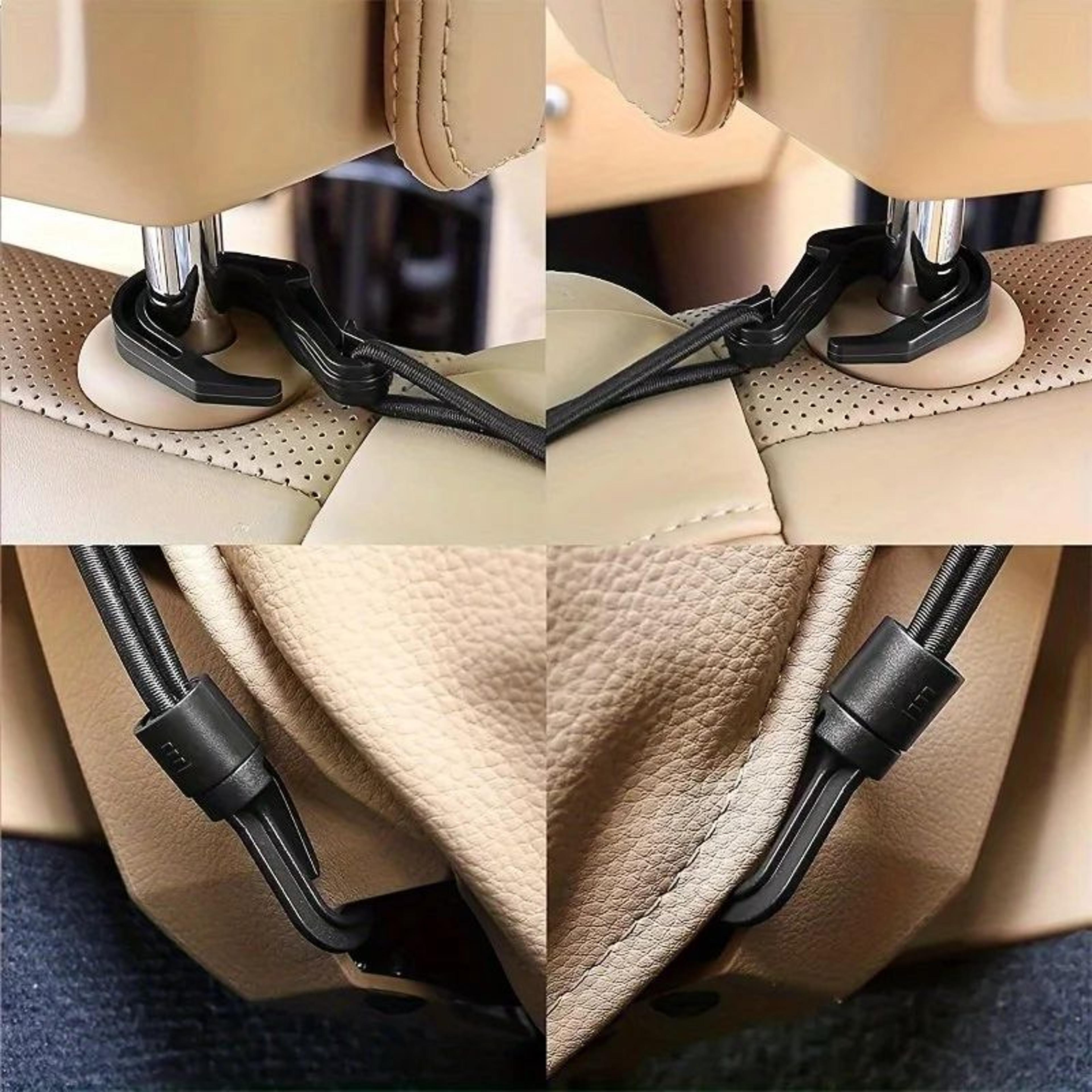 3Layer Car Seat Gap Organizer Mesh Net Pocket Barrier For Front Seats 5