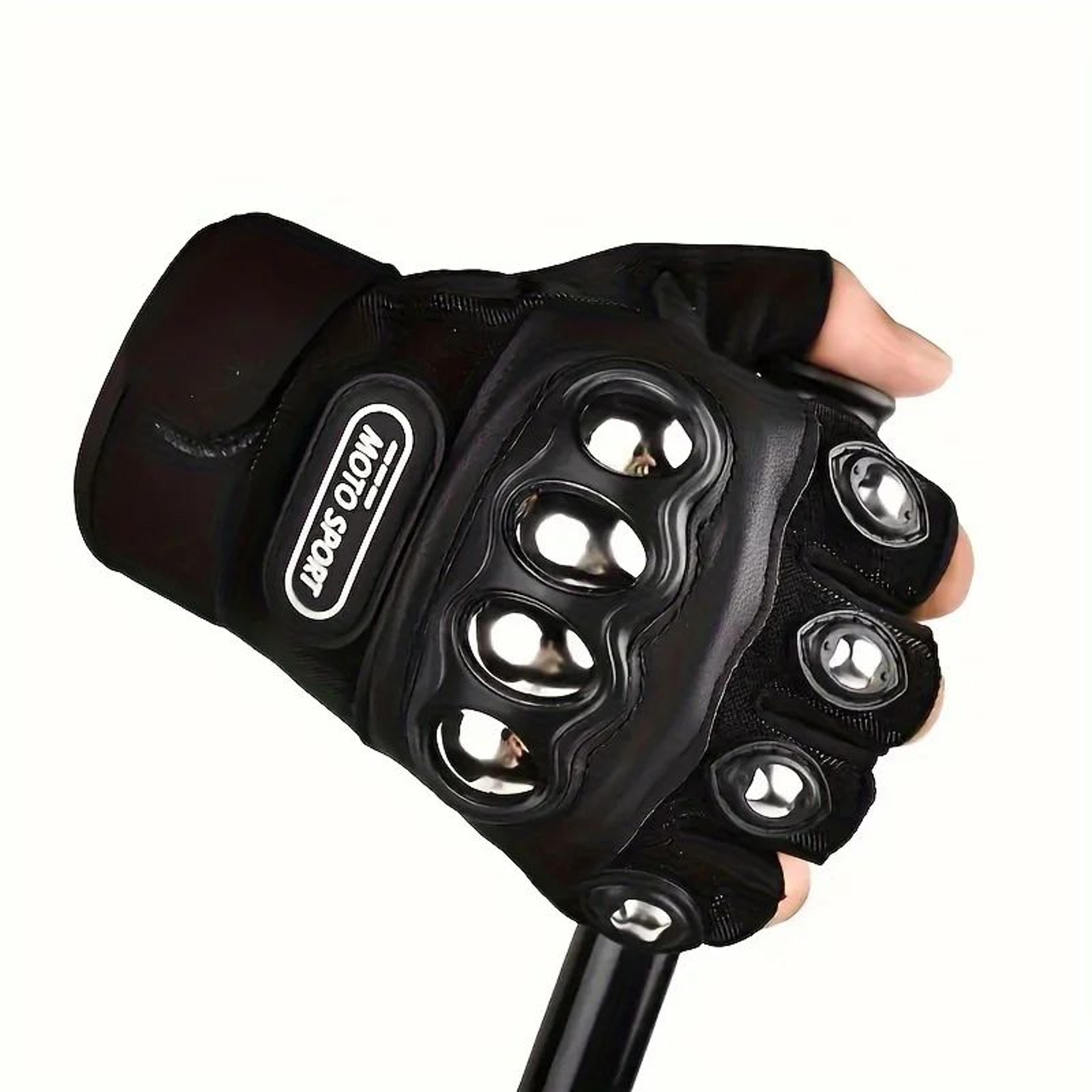 steel-knuckle outdoor motorcycle gloves (2-pair set) - touchscreen, anti-slip, impact protection