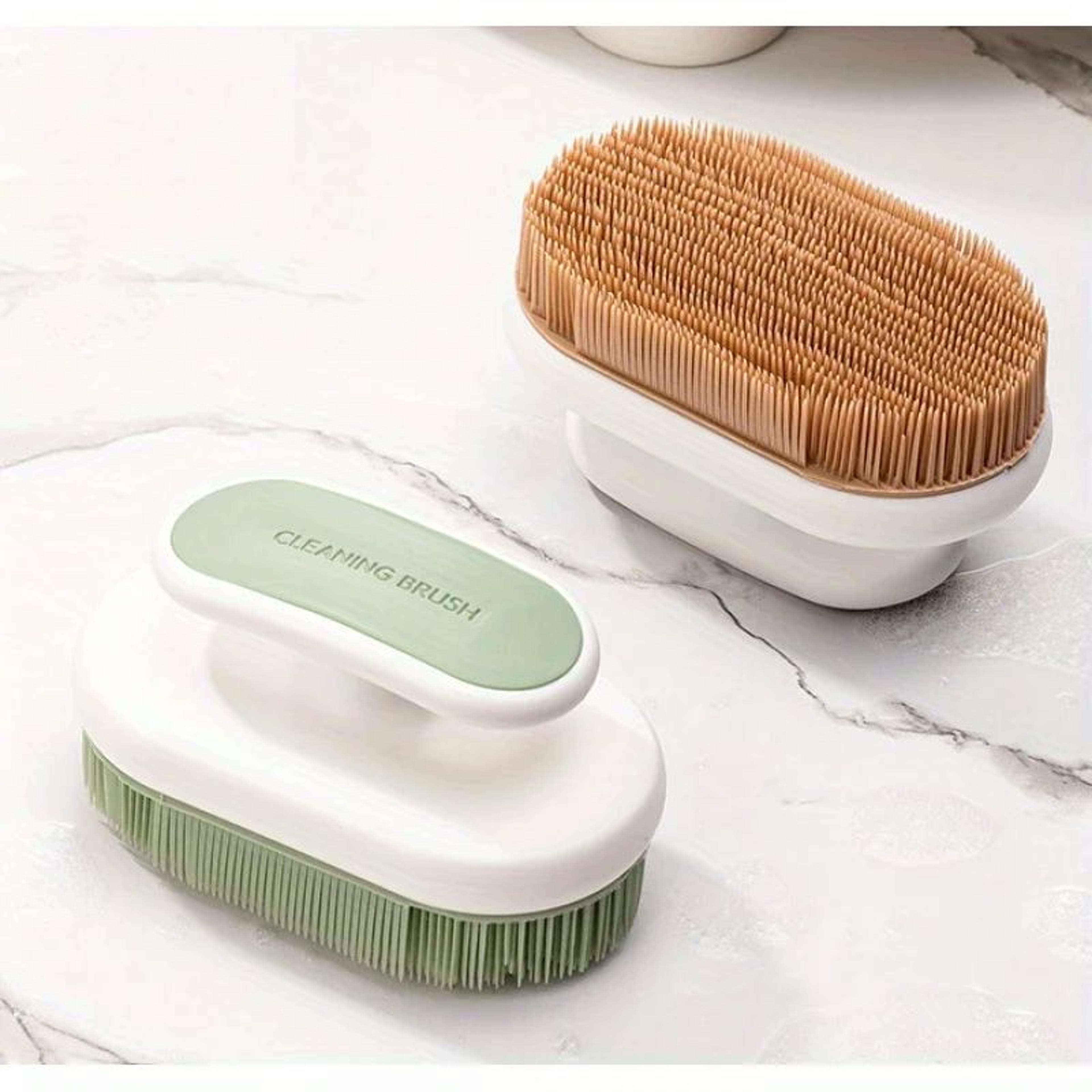 soft-bristle non-shedding shoe & laundry cleaning brush (pe bristles, pp handle)
