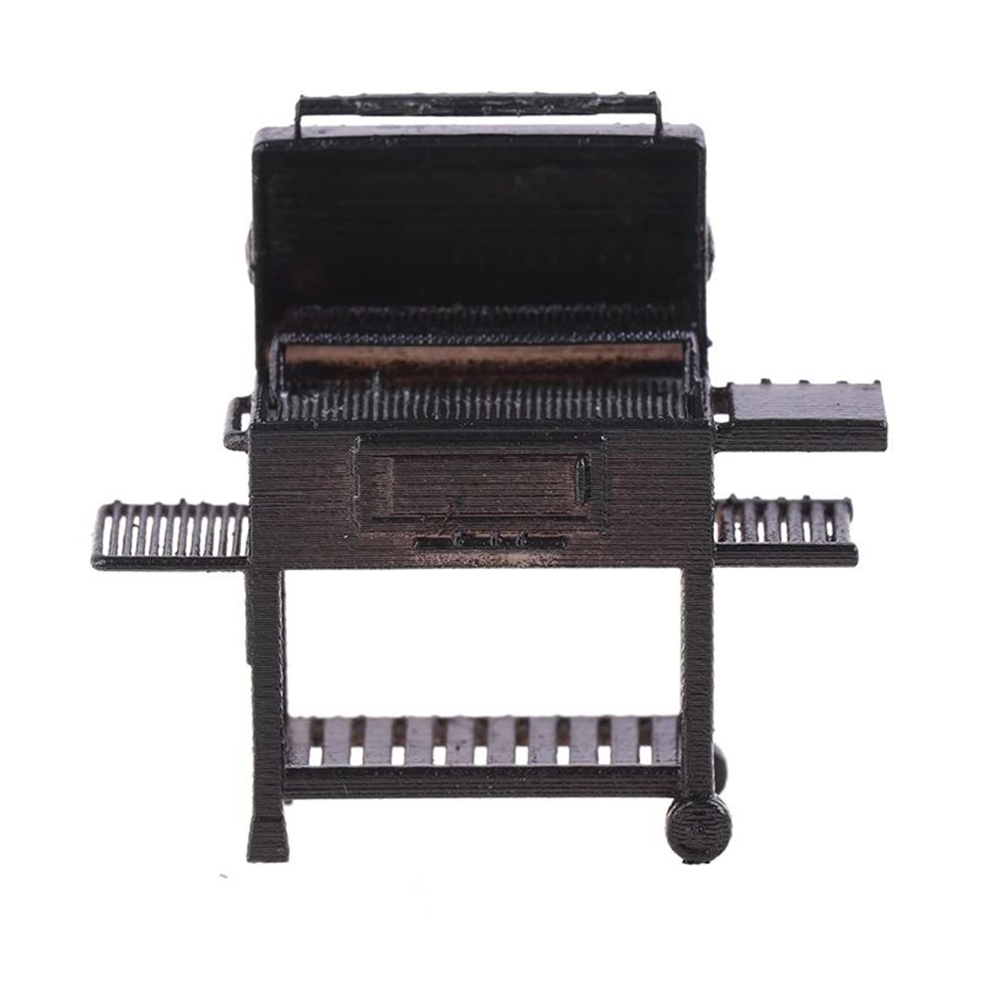 Miniature BBQ Grill Cart  Realistic Miniature BBQ Grill For Dollhouse Accessories  Diorama Scenes 4