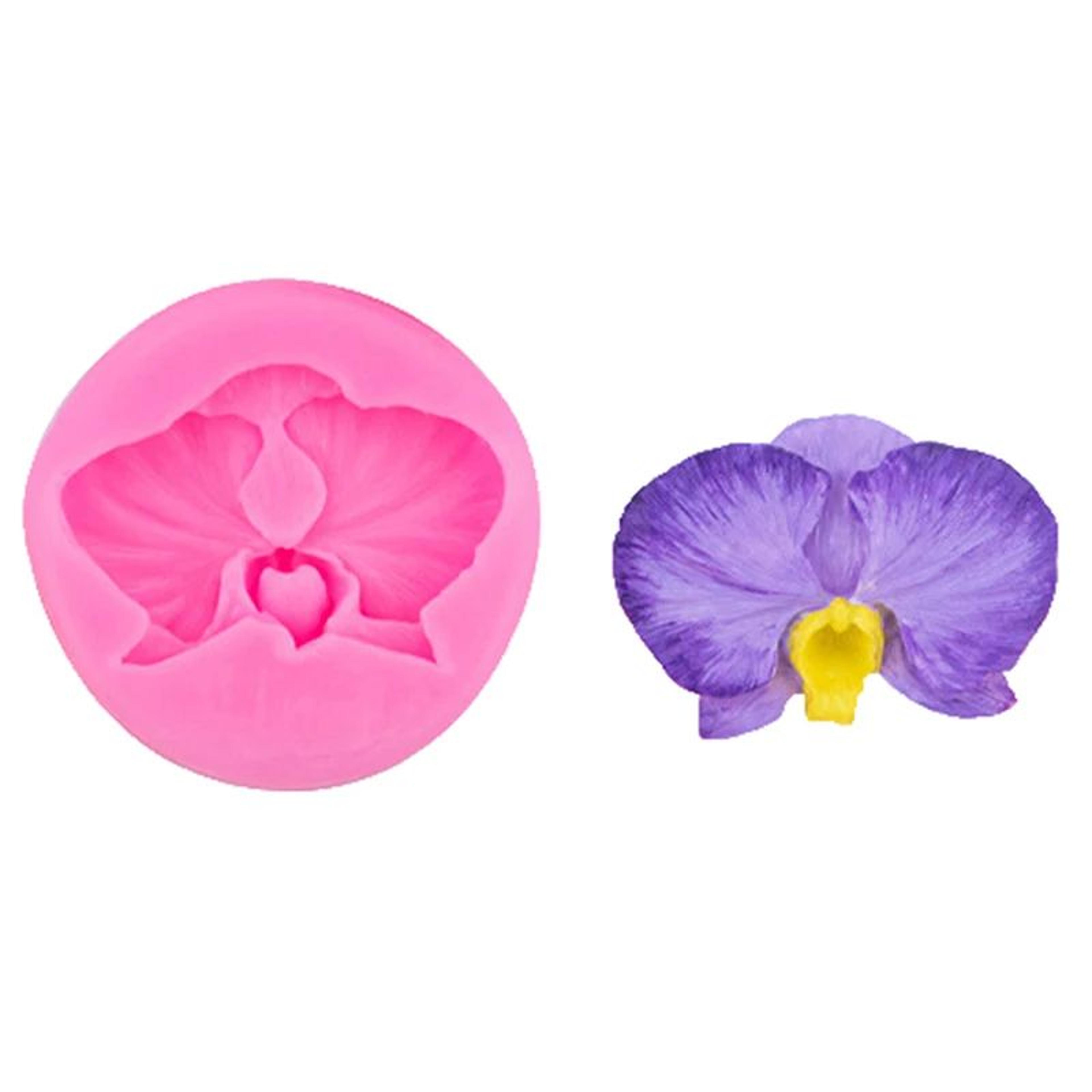 Orchid Flower Silicone Mold For Fondant Chocolate  Cake Decorating  Reusable FoodGrade DIY Craft Mo 4