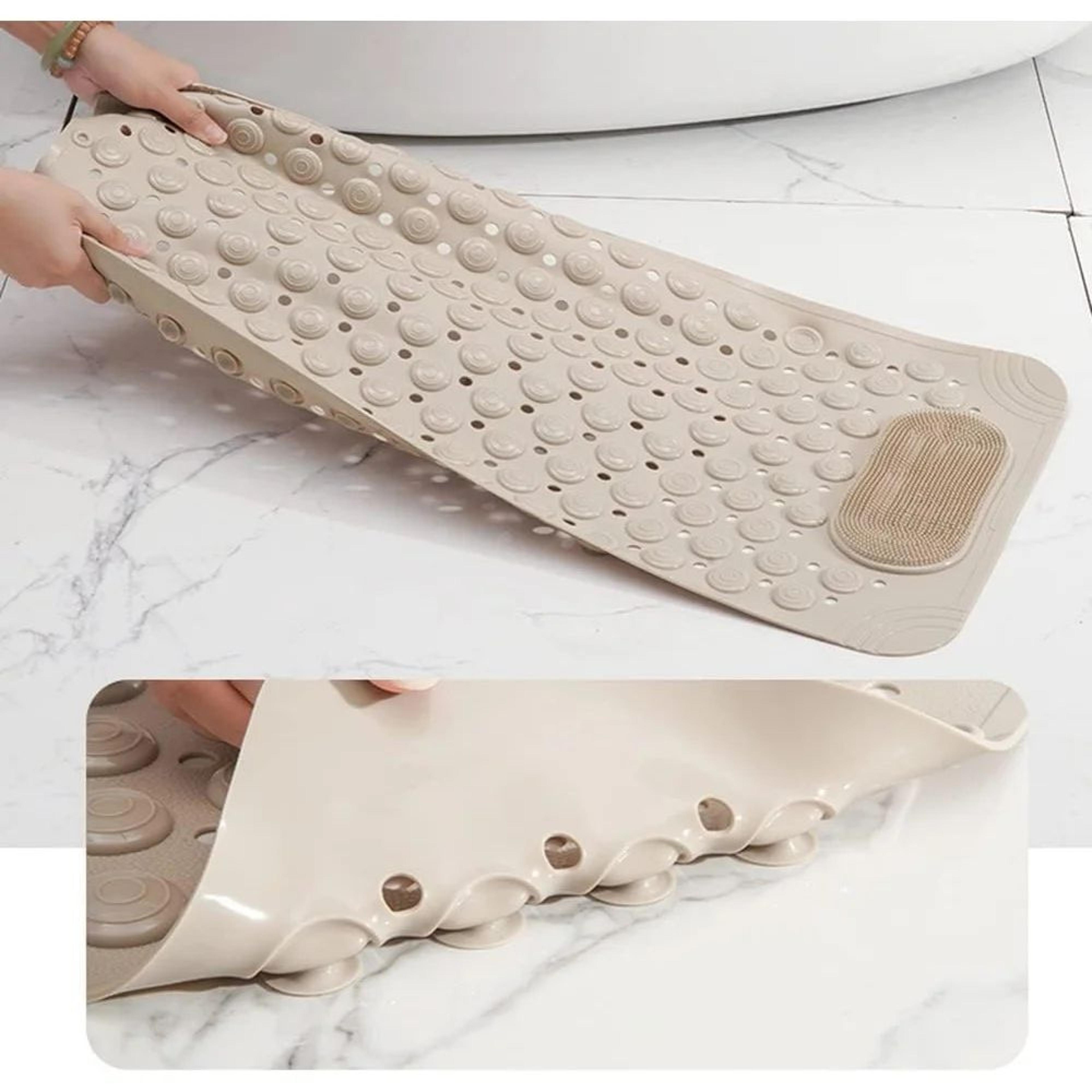 HotelQuality NonSlip Shower Mat 380MM X 690MM With Strong Suction Cups  Luxury AntiSlip Bathroom Sa 3