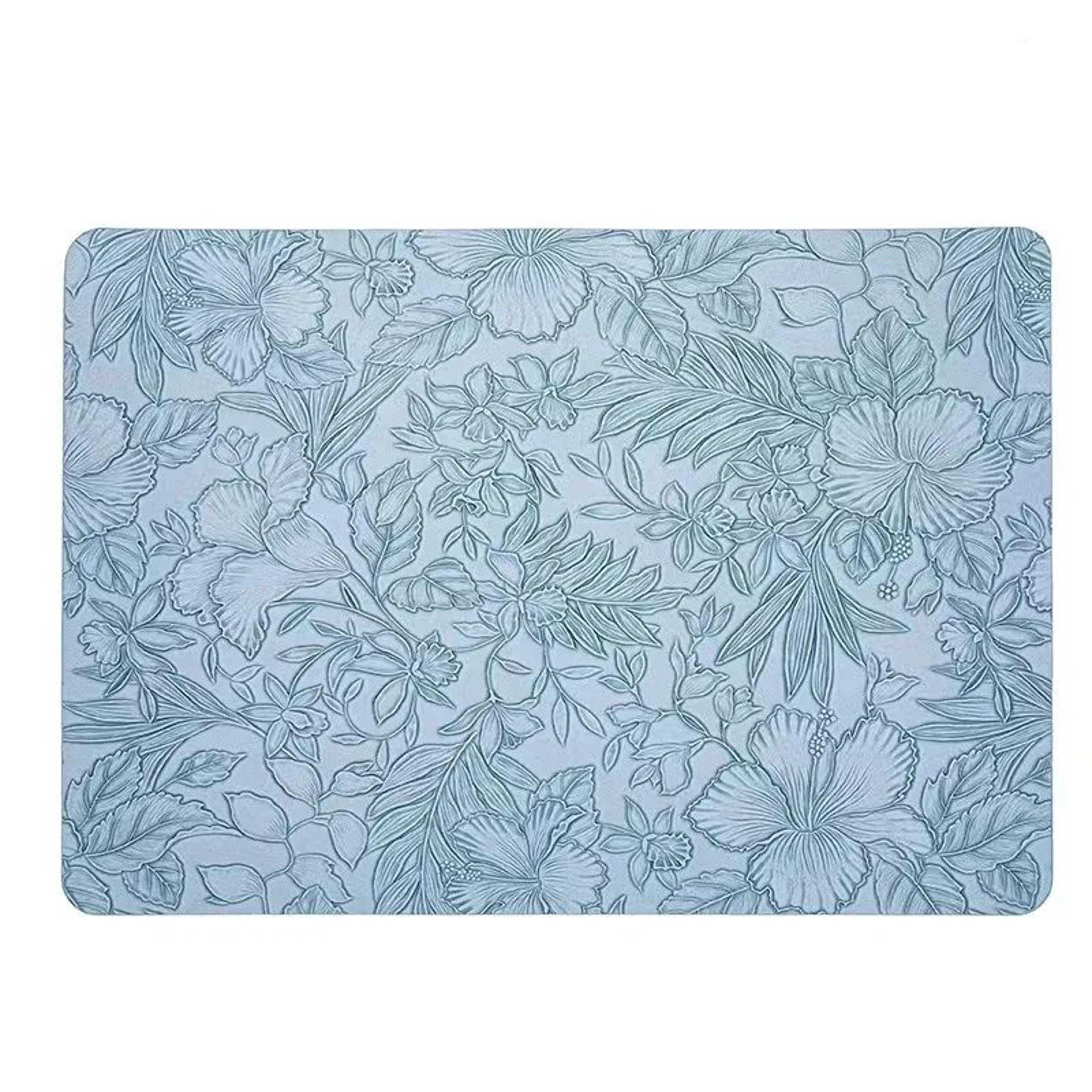 TwoTone Faux Leather Placemats  Reversible HeatResistant  WipeClean Table Mats For Modern Dining 7