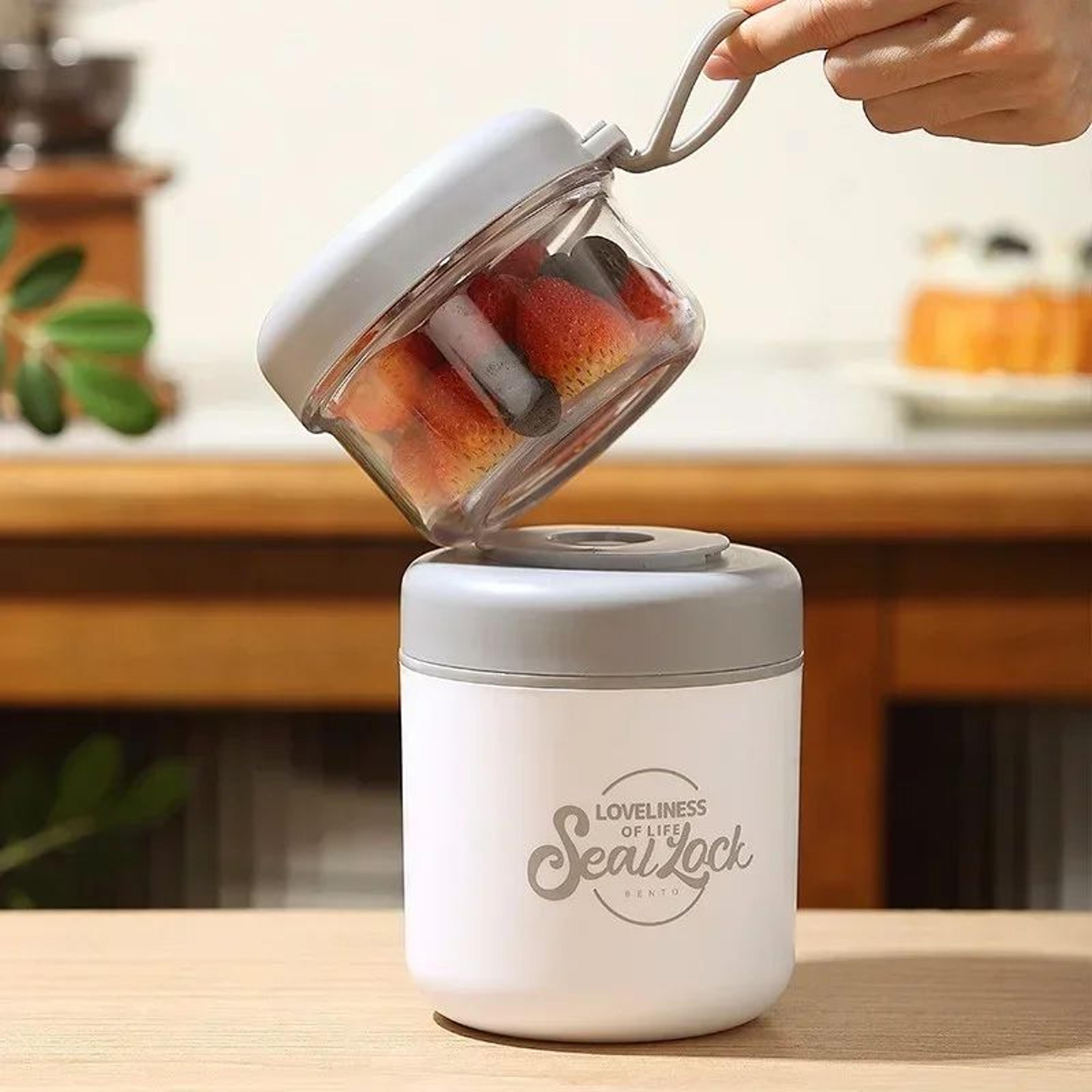 Stainless Steel Insulated Soup Thermos Cup With Spoon  Leakproof Oatmeal  Lunch Food Jar 4