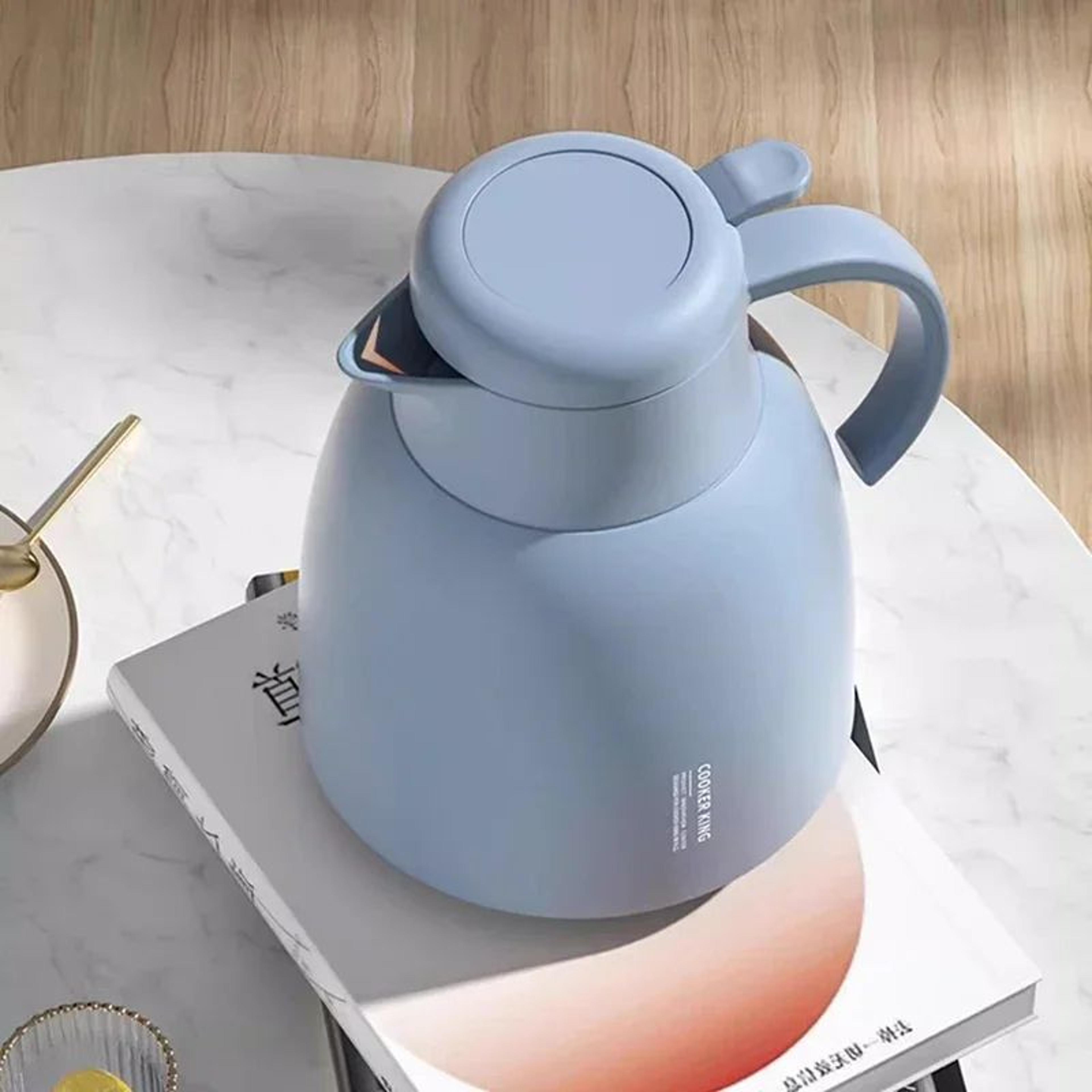 COOKER KING 1500ML Glass Thermal Kettle  Portable Insulated Water Pot For Hot  Cold Drinks 3