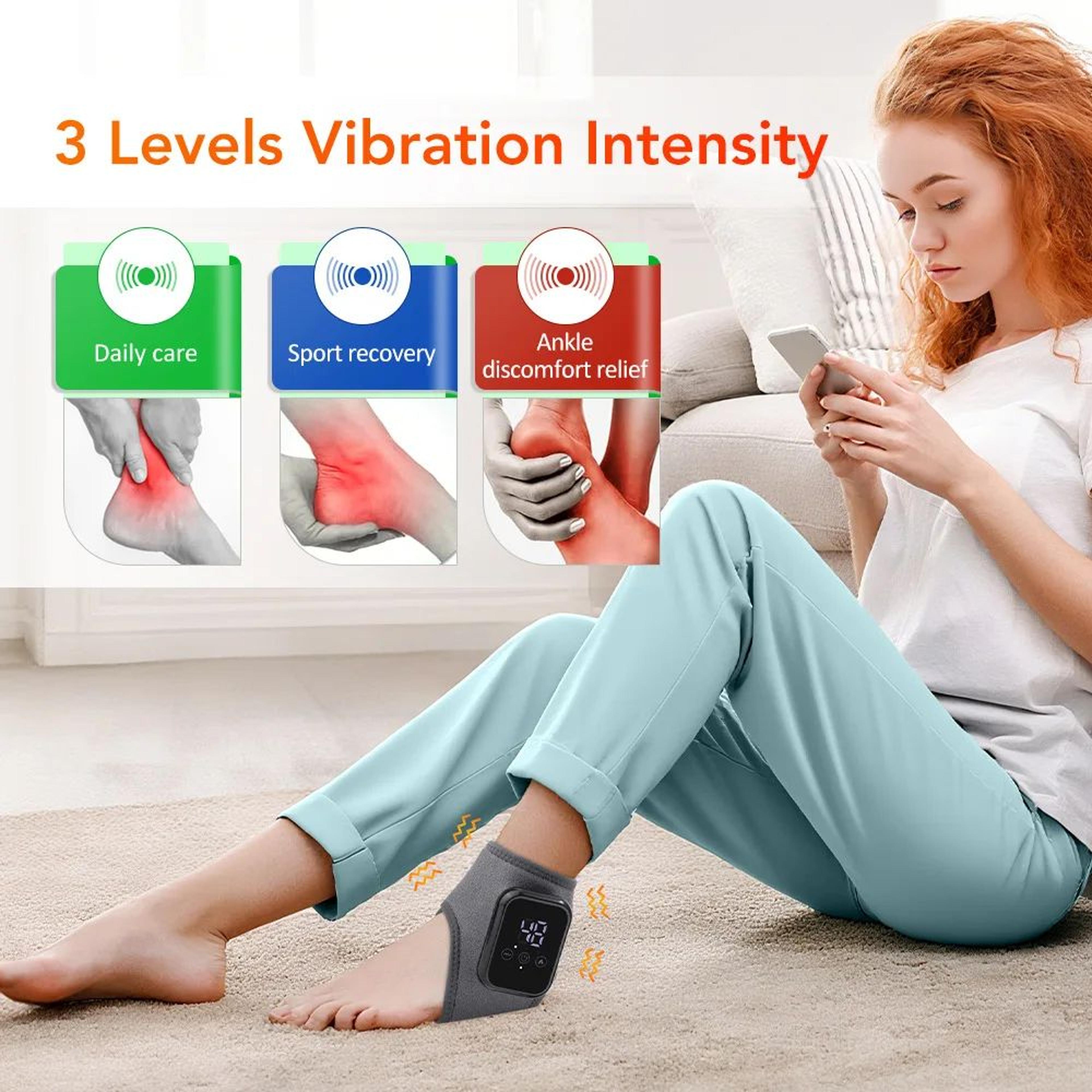 Heated Ankle  Foot Massager For Deep Joint Relief And Daily Recovery 2