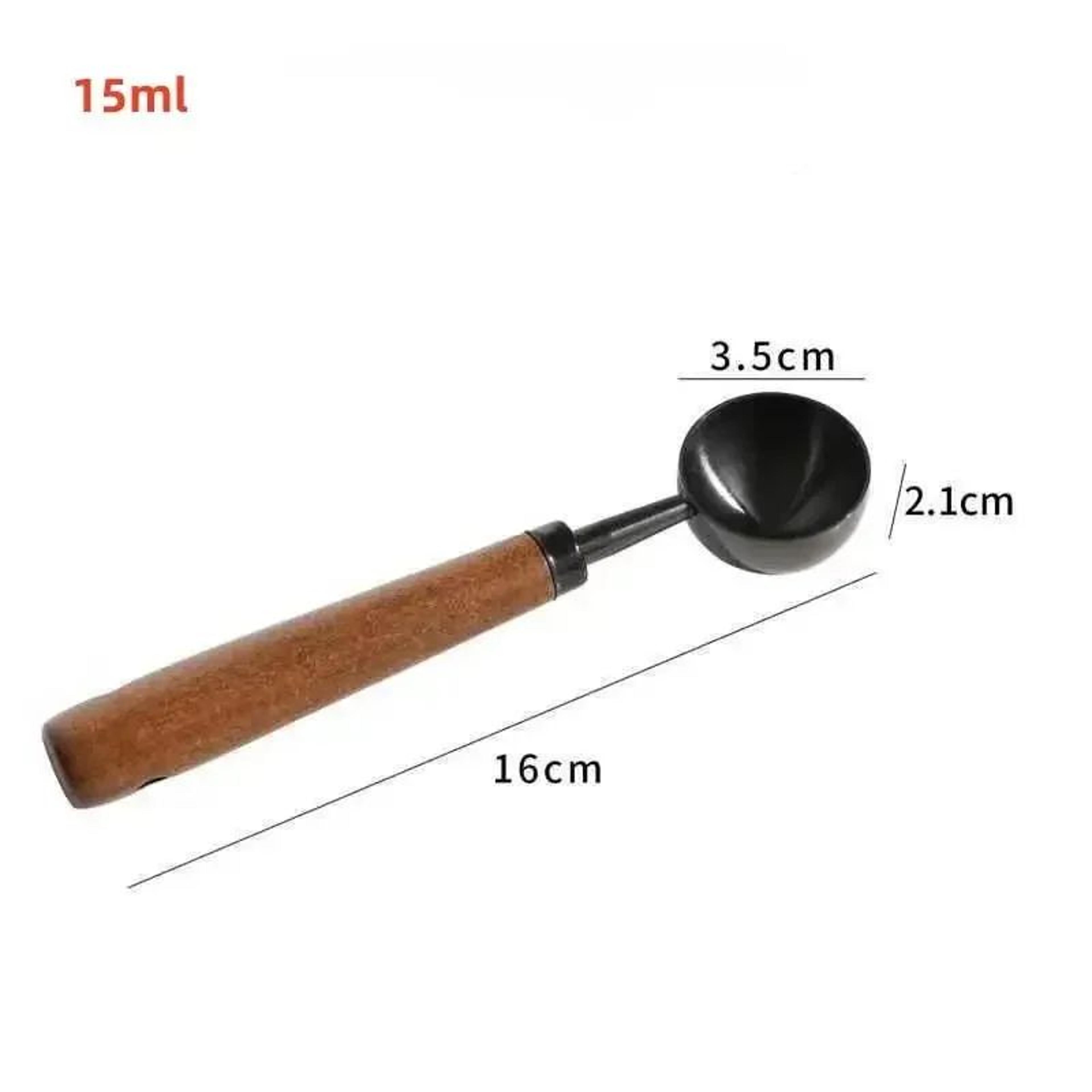 Wooden Handle Stainless Steel Coffee Scoop 15ml30ml  Coffee  Baking Measuring Spoon 11