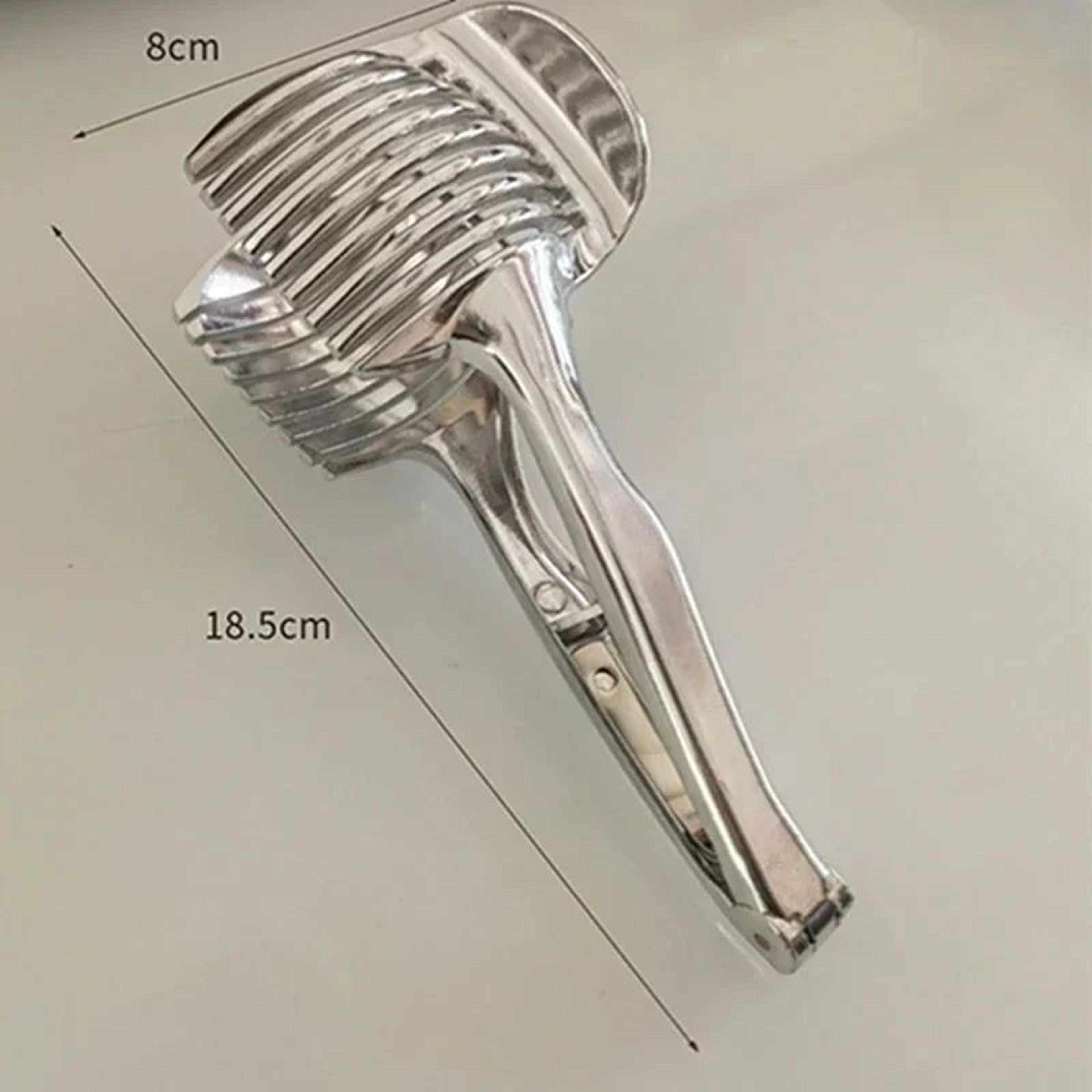 stainless steel lemon slicer clip for perfect citrus and tomato slices