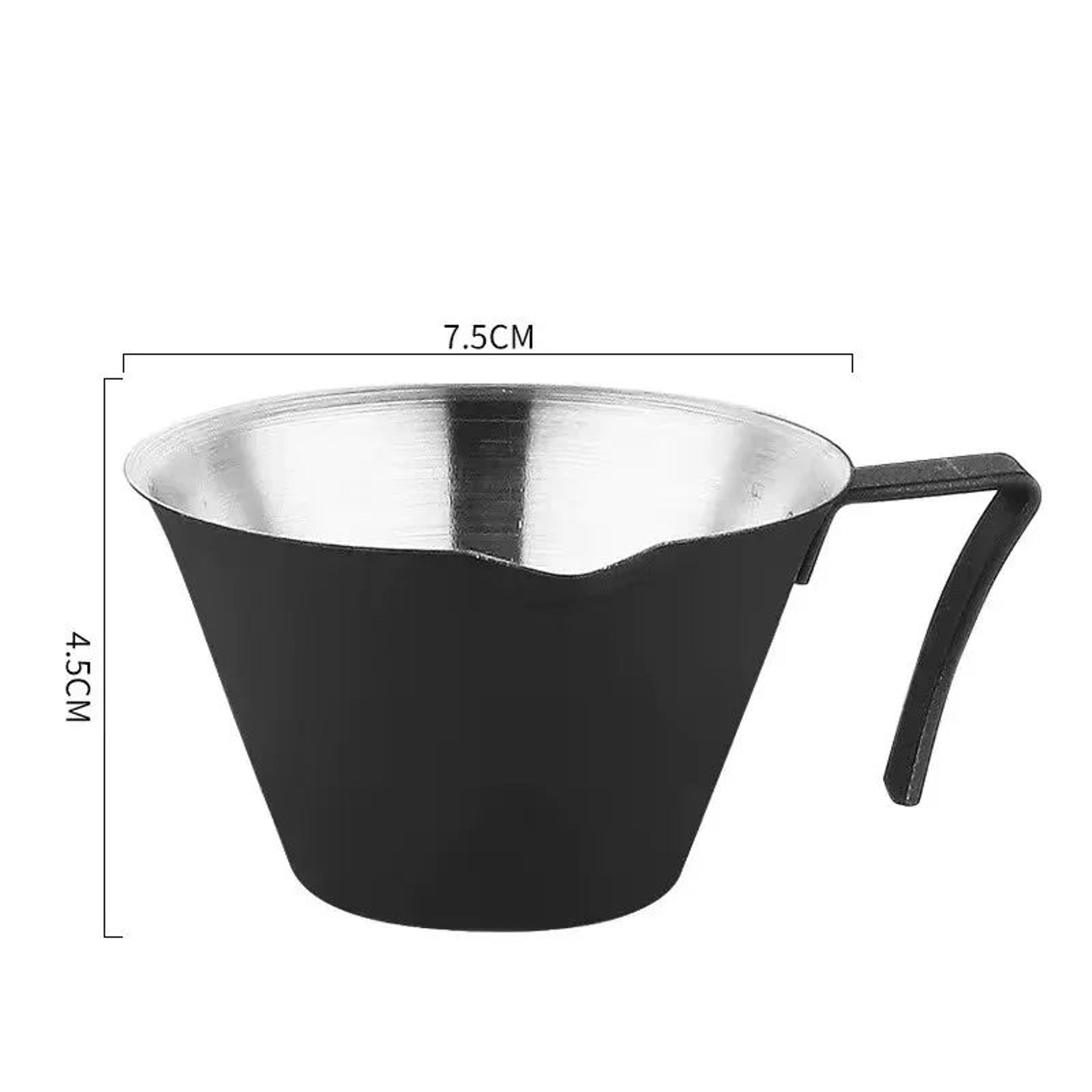 Stainless Steel Espresso Shot Measuring Cup 100ml With Dual Scale And Double Spouts 7
