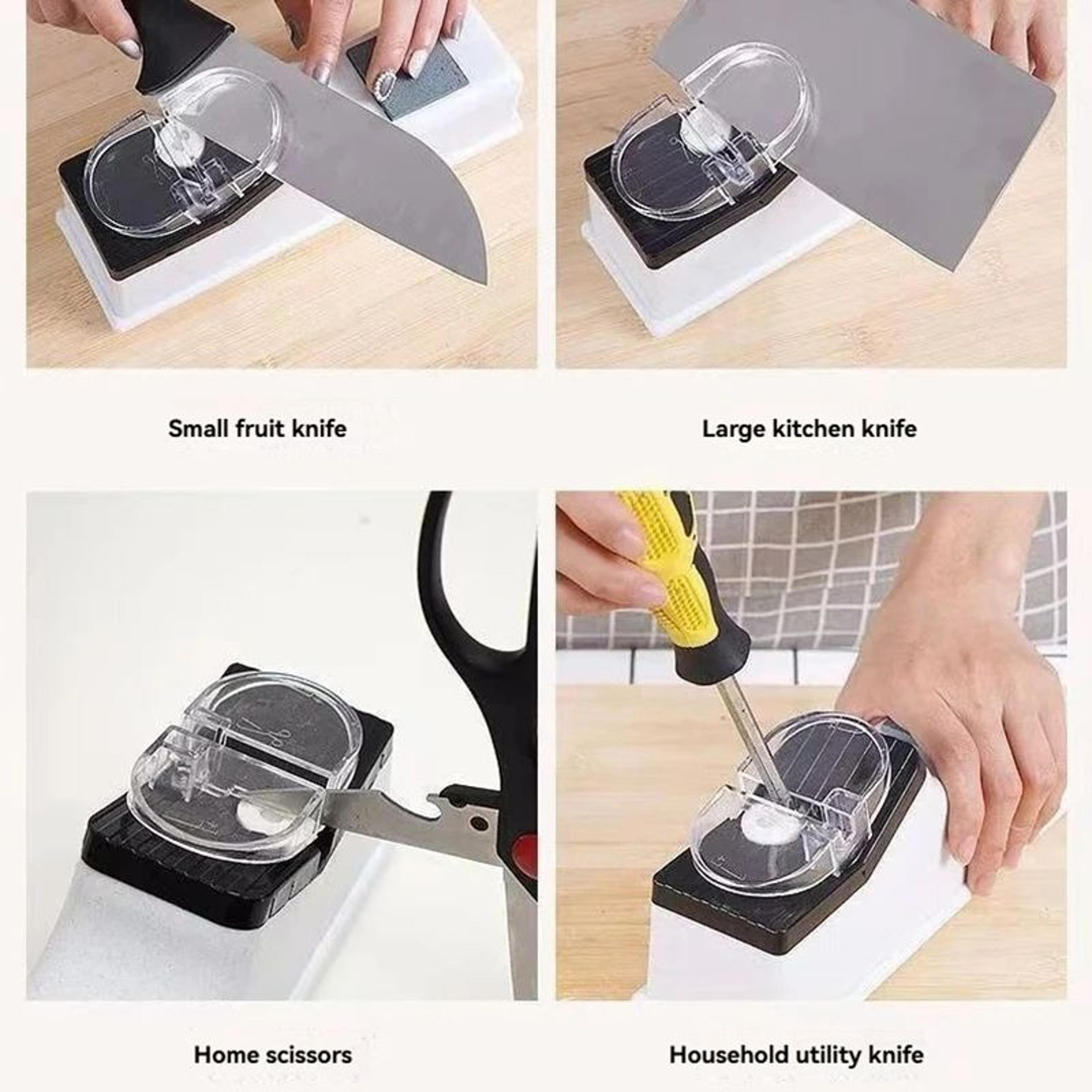 USB Rechargeable Electric Knife Sharpener  Automatic Precision Edge Restorer For Kitchen Knives 3