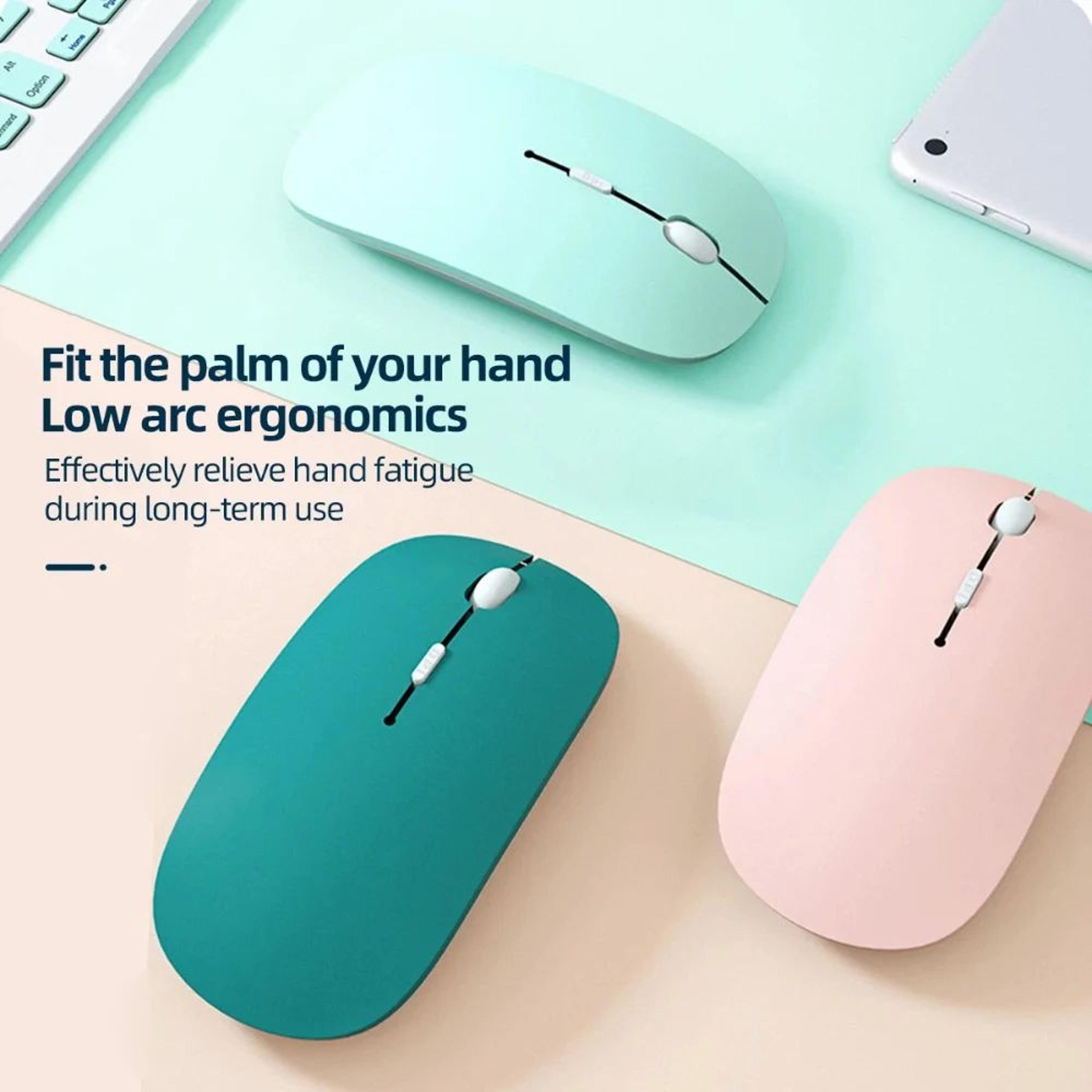 Morandi Silent DualMode Bluetooth Wireless Mouse TypeC Rechargeable Ergonomic Mouse For Laptop  PC 1