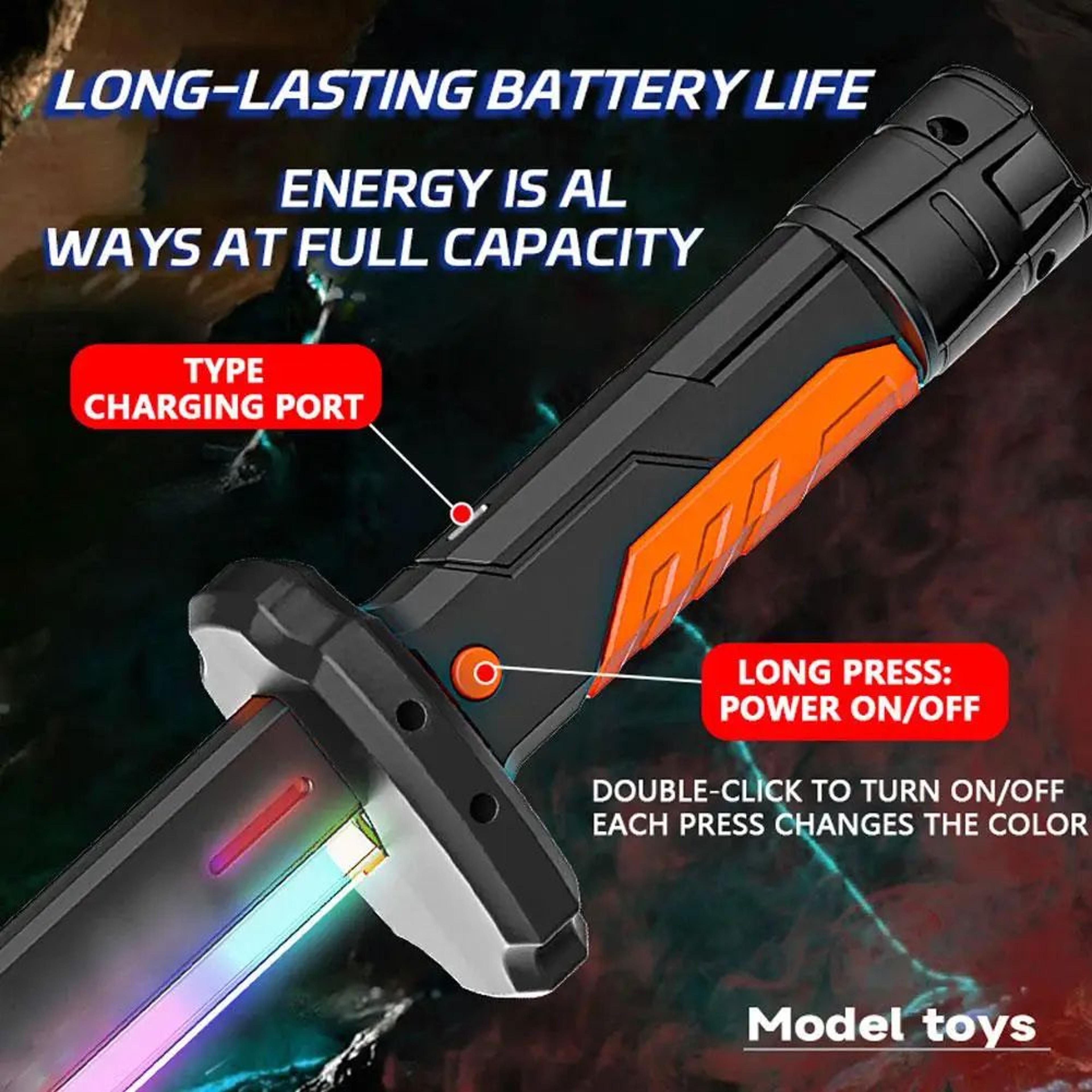 Star Spray Lightsaber Toy DoubleBlade Light Up Sword With Fog Glow Effect 2