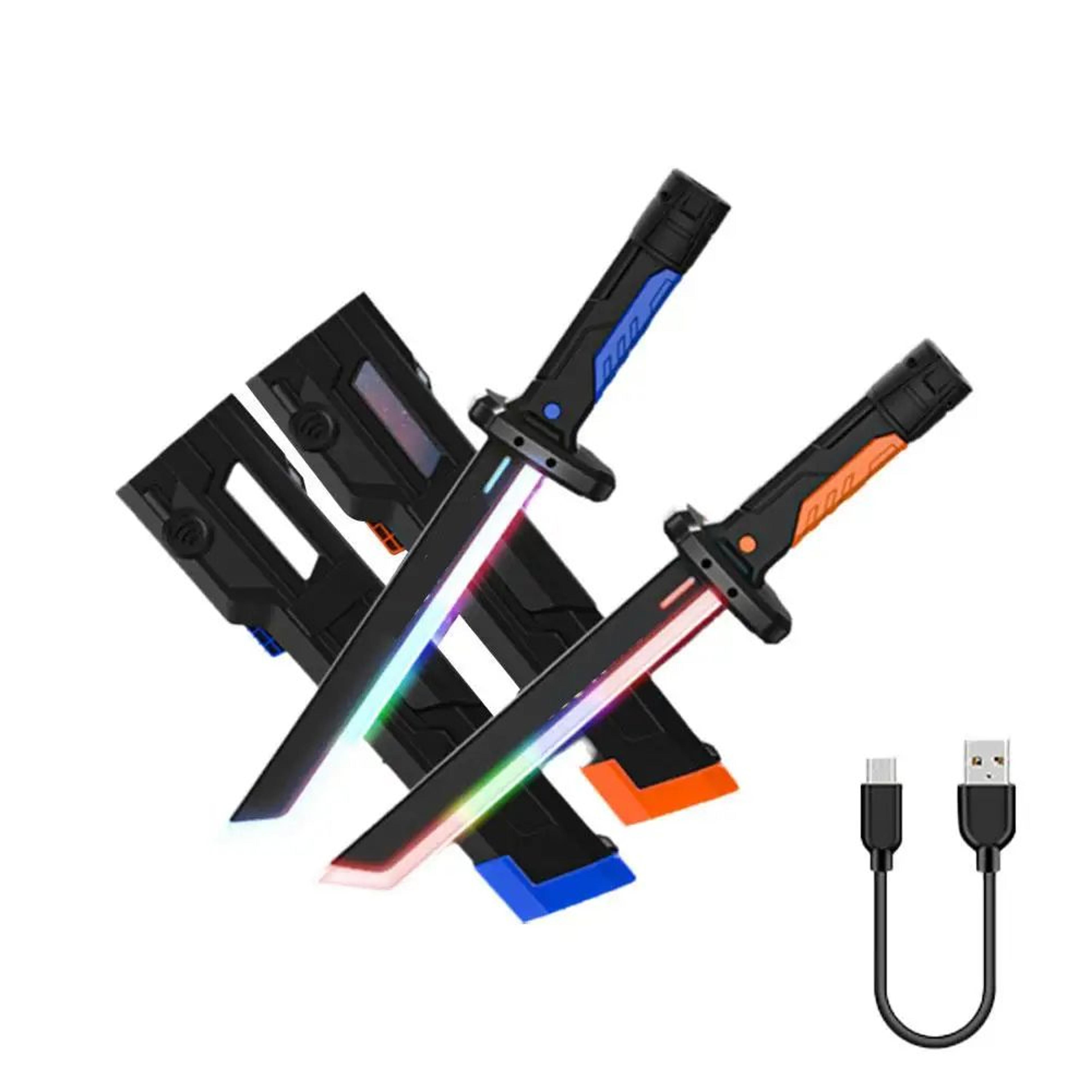 Star Spray Lightsaber Toy DoubleBlade Light Up Sword With Fog Glow Effect 8
