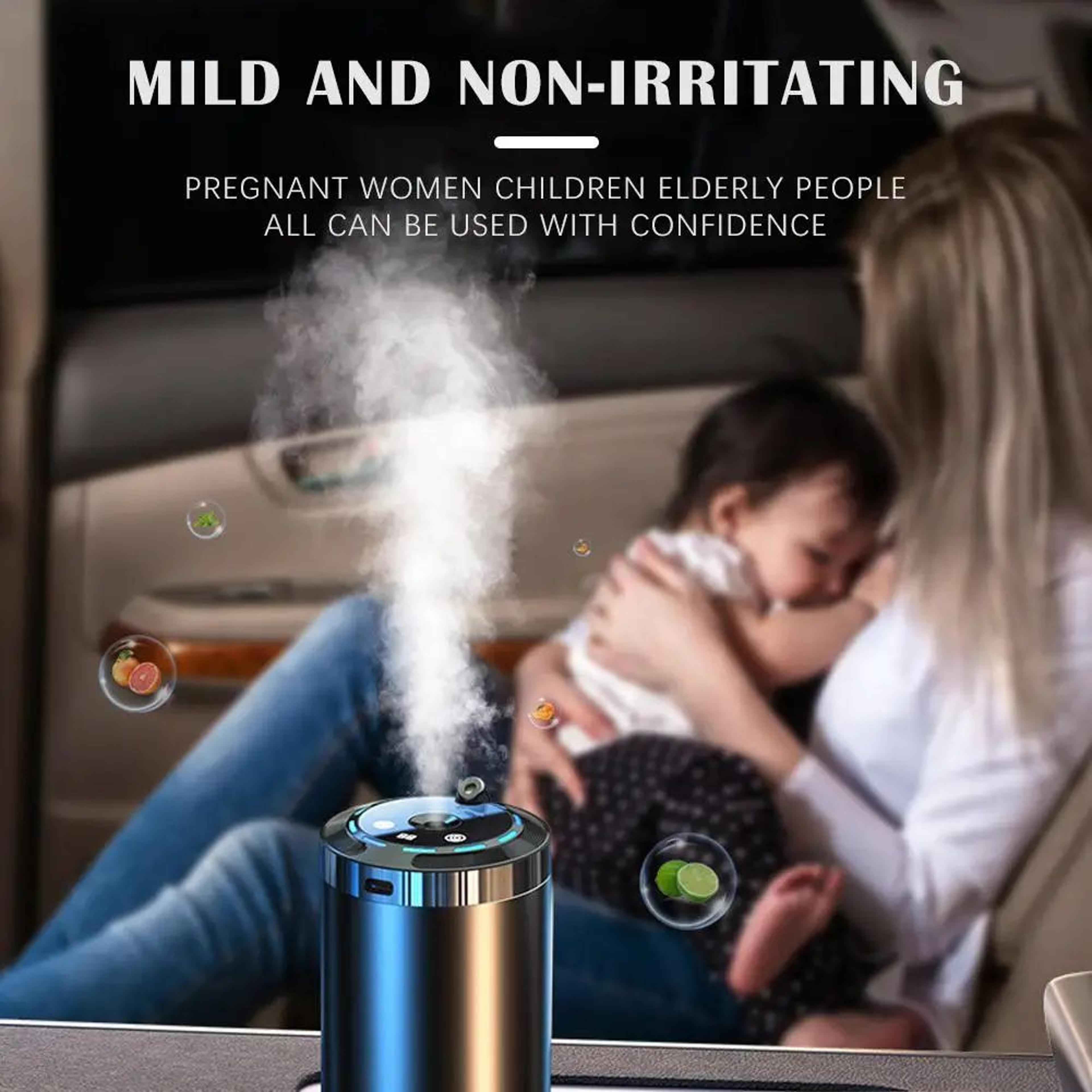 Rechargeable Car Aroma Diffuser With Ambient Light  Quiet Car Air Freshener Diffuser Ornament 3