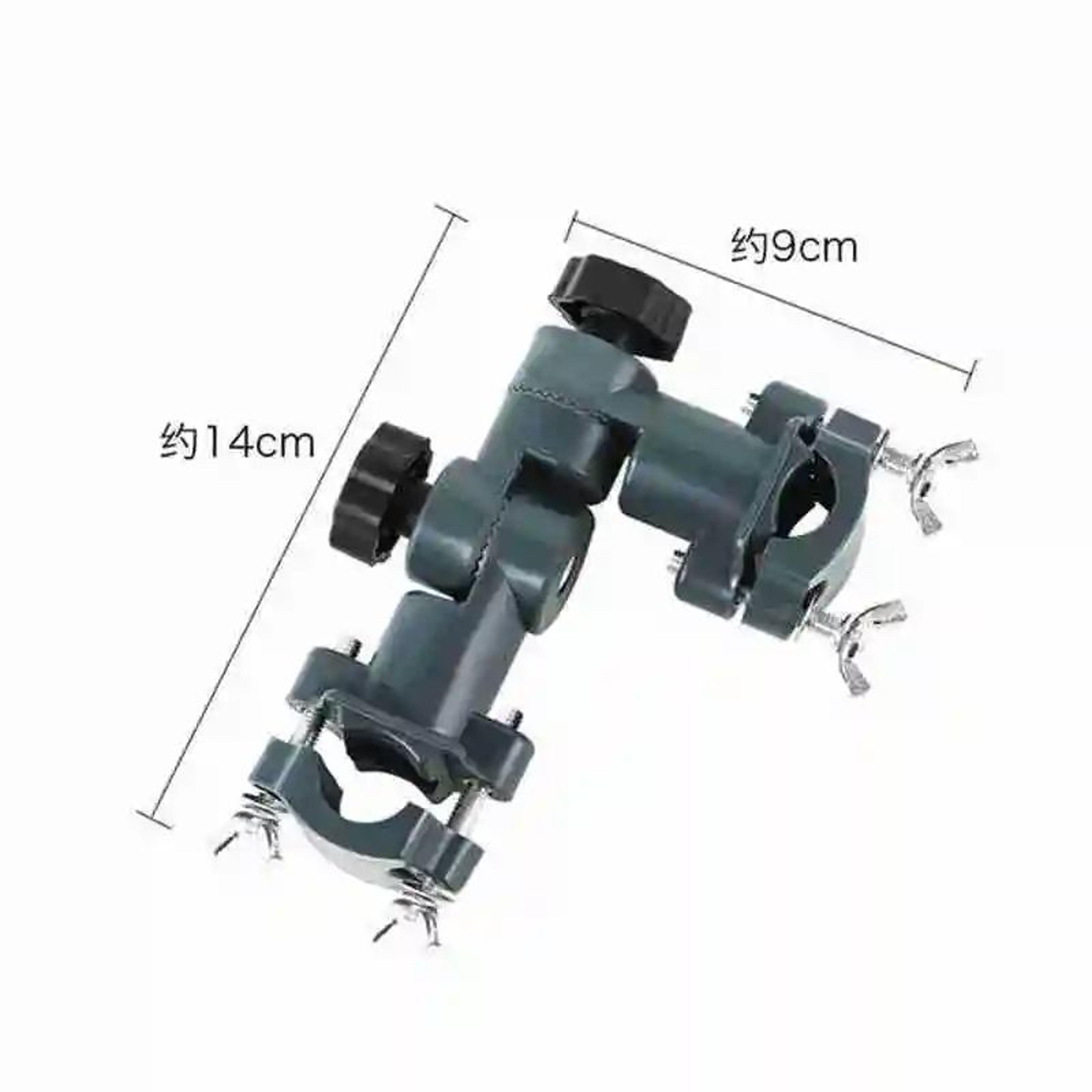 adjustable fishing chair umbrella holder clamp, 360° aluminum alloy bracket mount