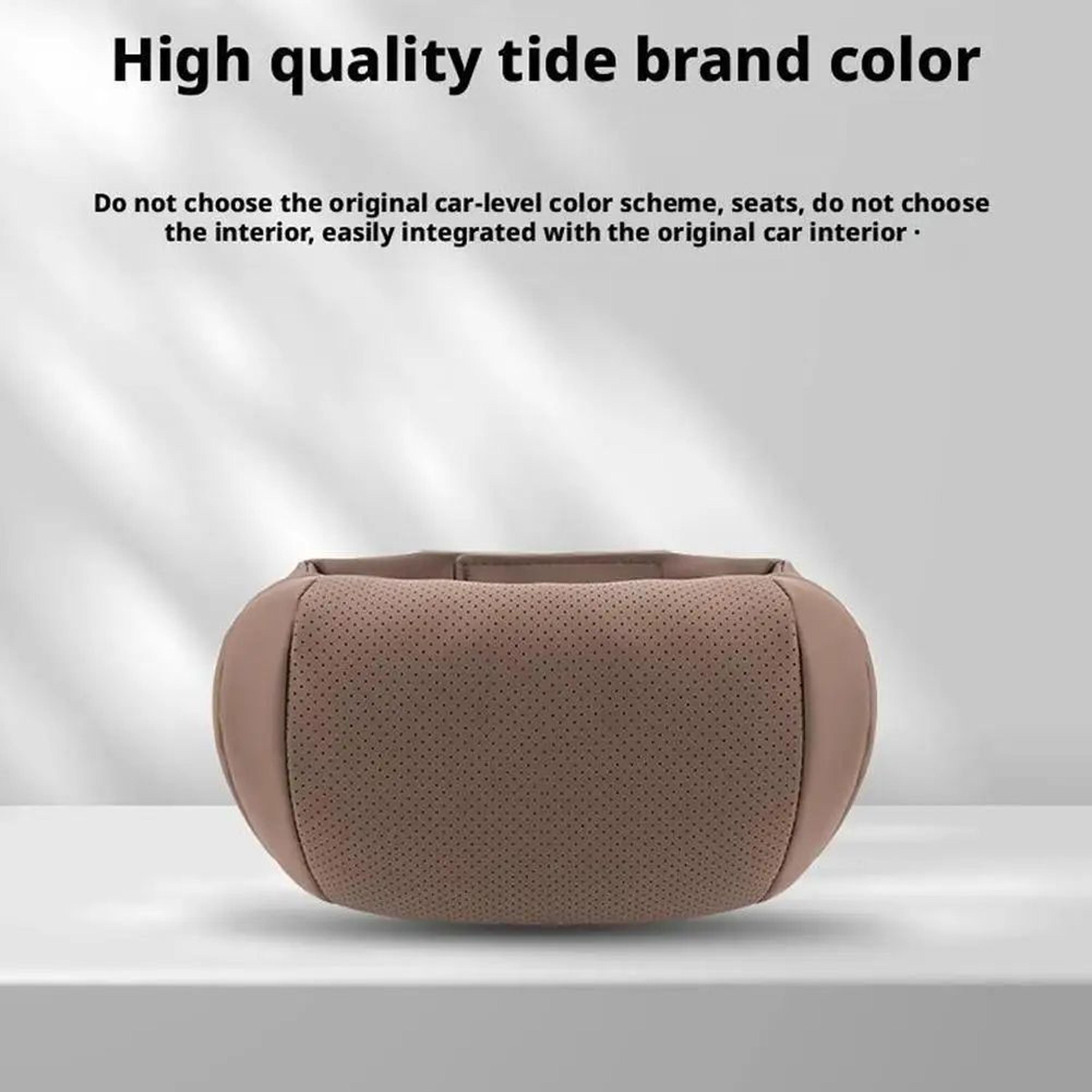 Ergonomic Memory Foam Car Headrest Pillow For Neck Support  Breathable EasyInstall MultiColor 3