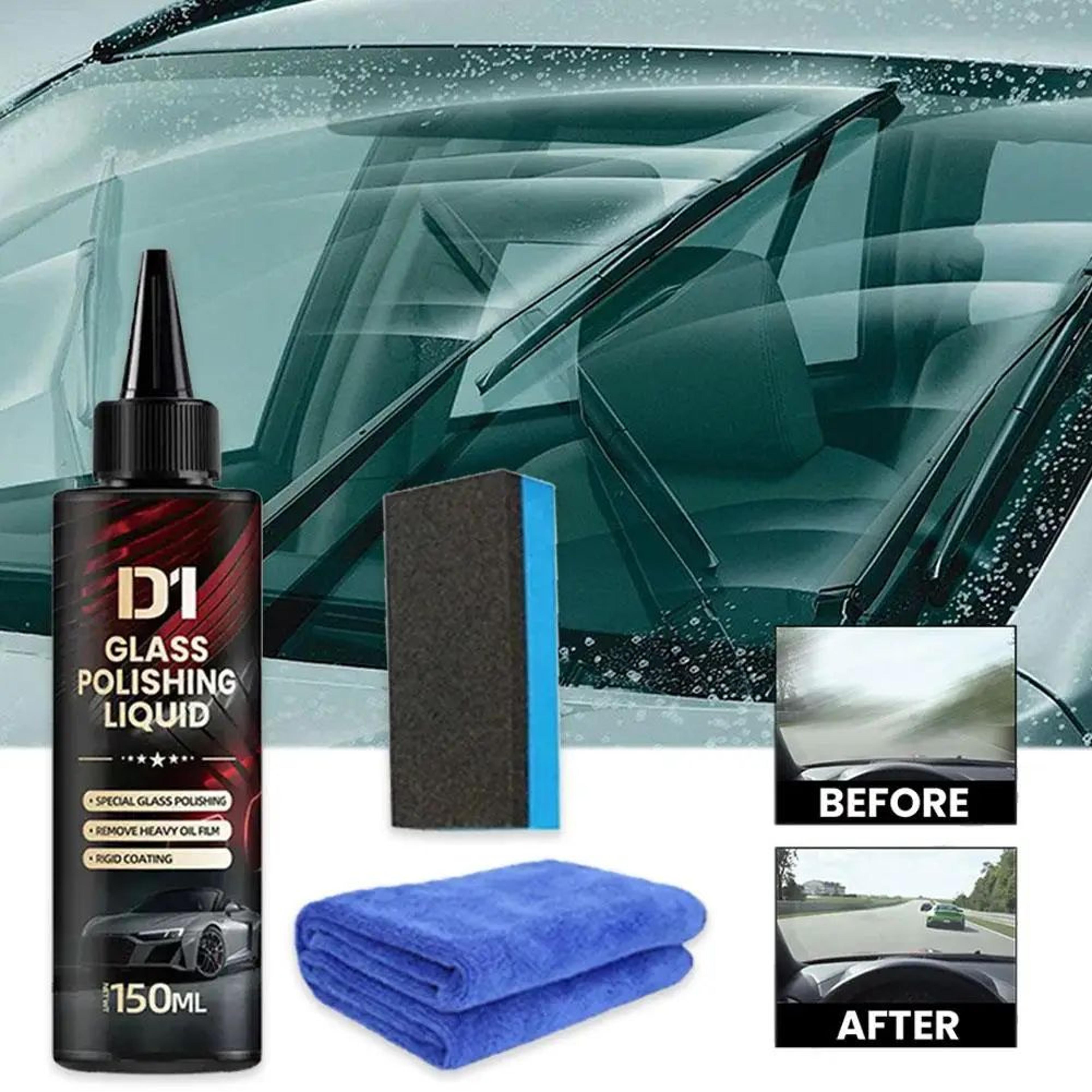 Car Glass Clarity Polish Kit  Oil Film Remover Water Spot  Light Scratch Repair Auto Glass Polish 1