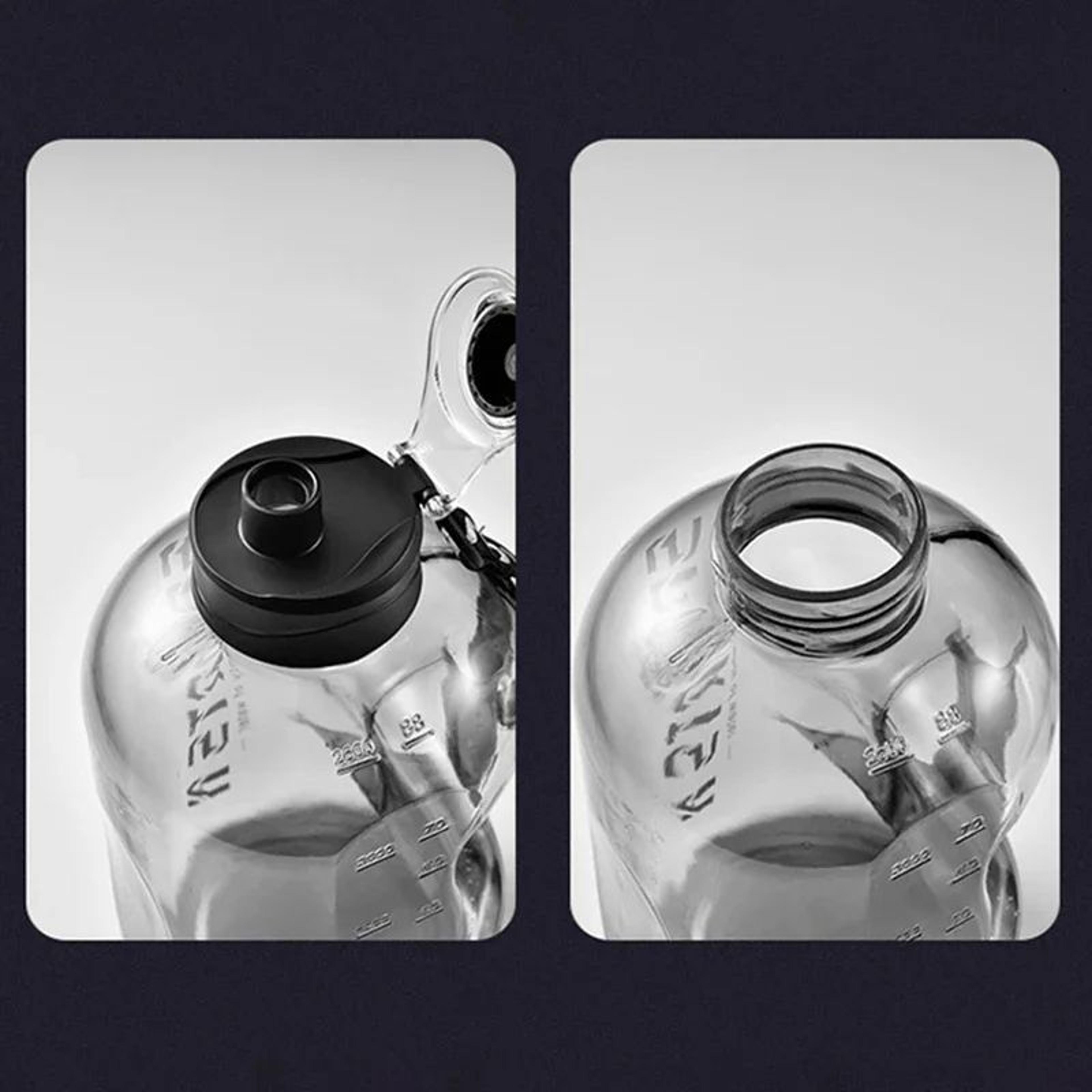 Hydration Tracker Large Capacity Sports Bottle With Time Markers  Straw Lid 4