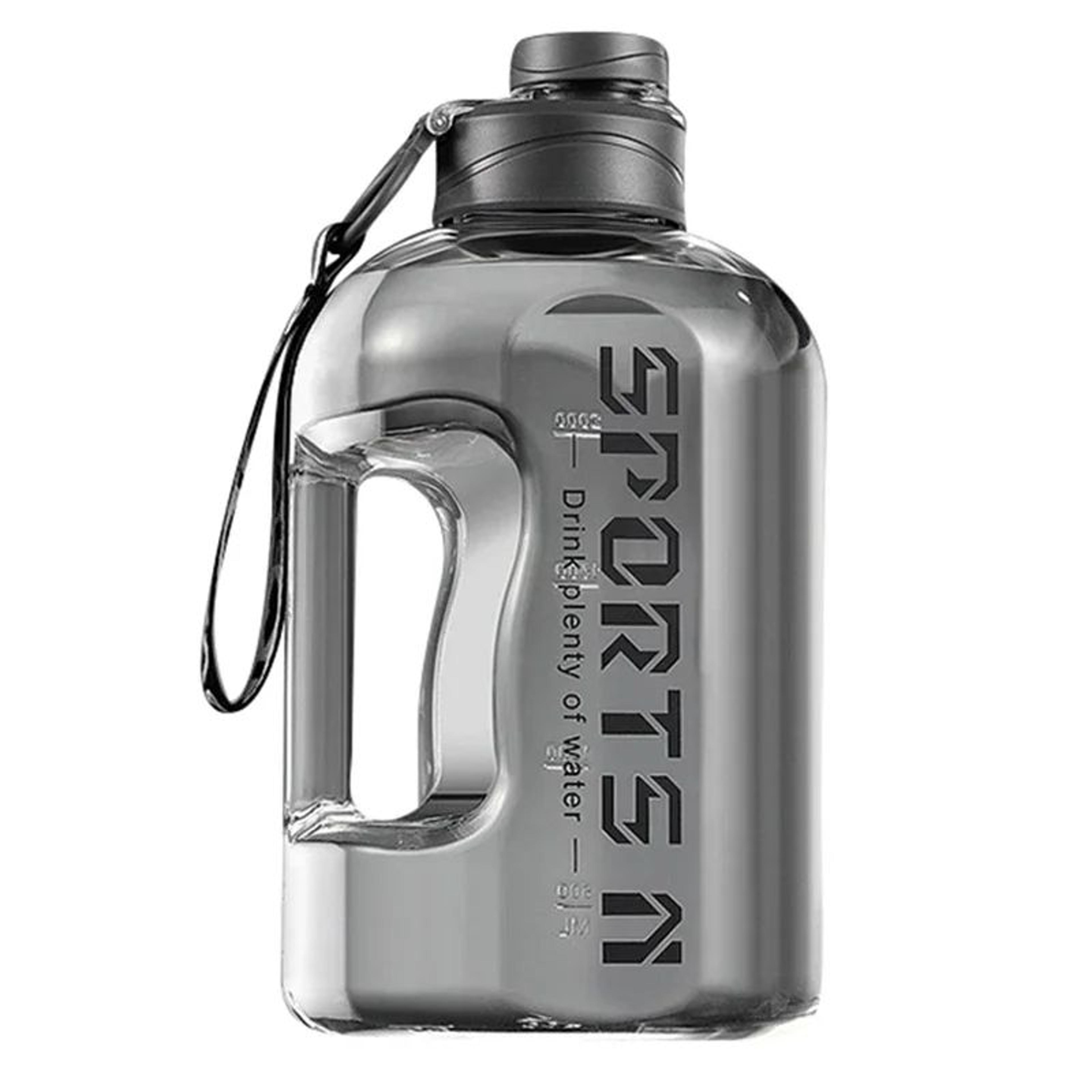 Hydration Tracker Large Capacity Sports Bottle With Time Markers  Straw Lid 6
