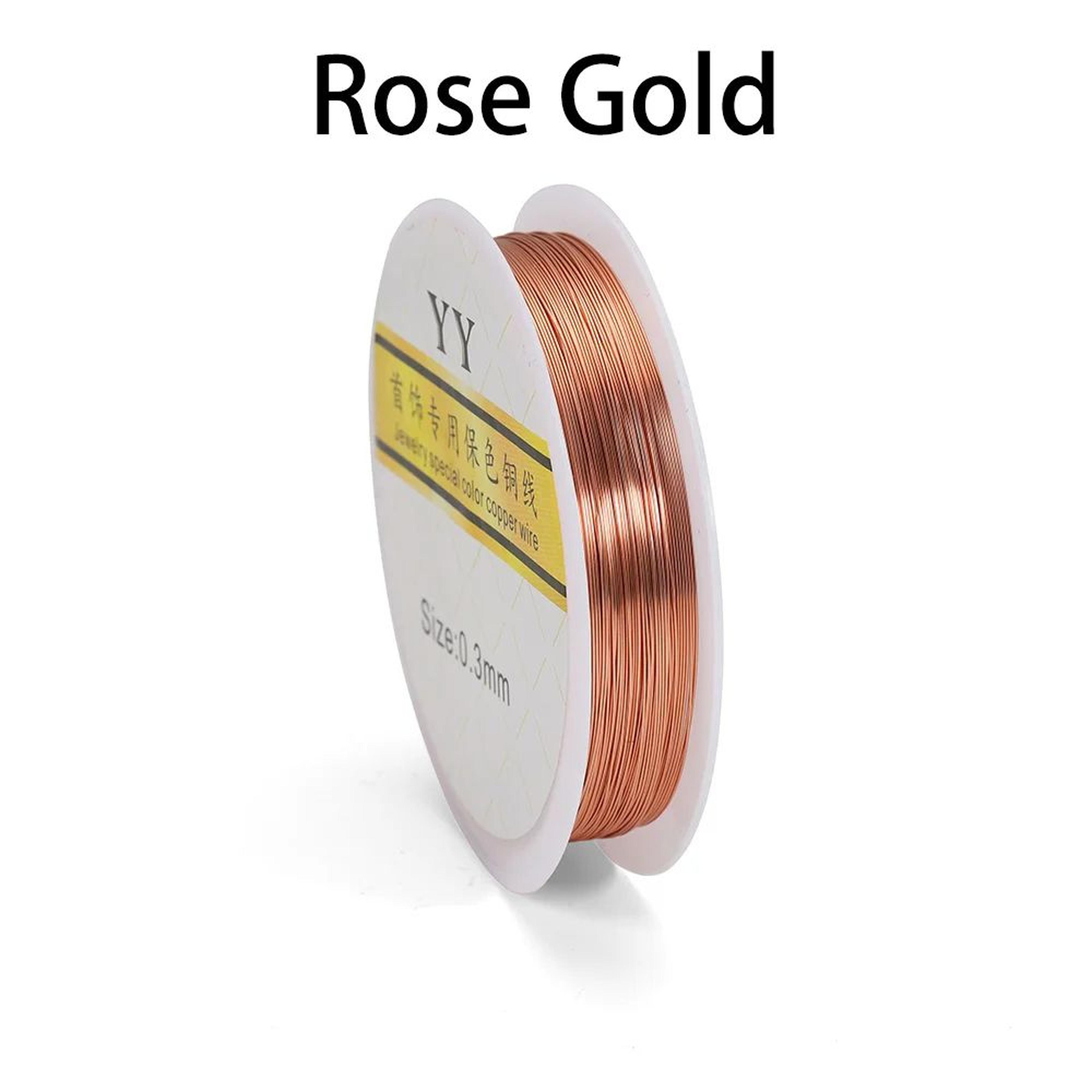 GoldPlated Beading Wire Copper Cord Roll 0210mm For DIY Jewelry Making 9