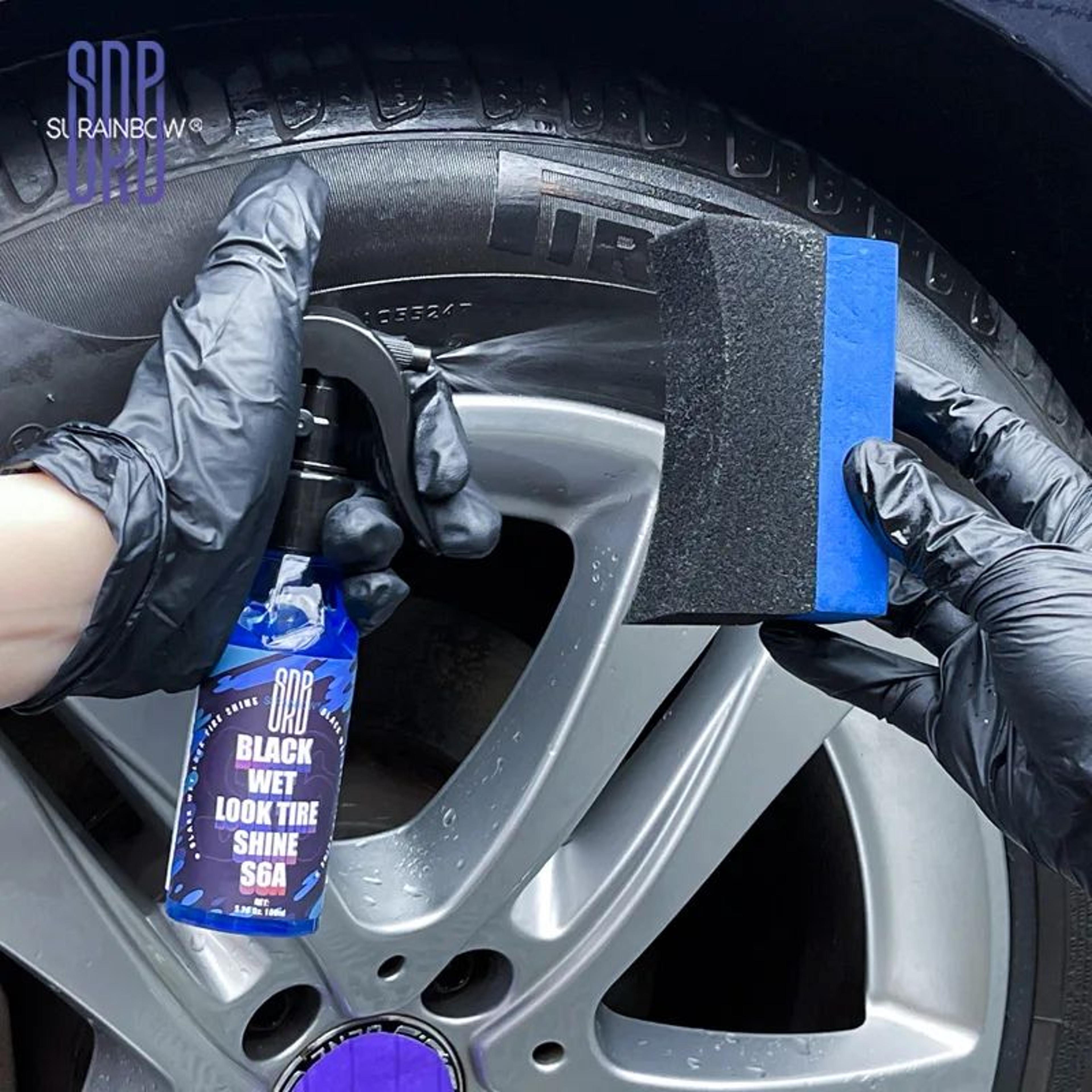 Wet Look Tire Shine Spray With UV Protection  Clear Coat Wet Look Tire Dressing For Tires Vinyl  Pl 3